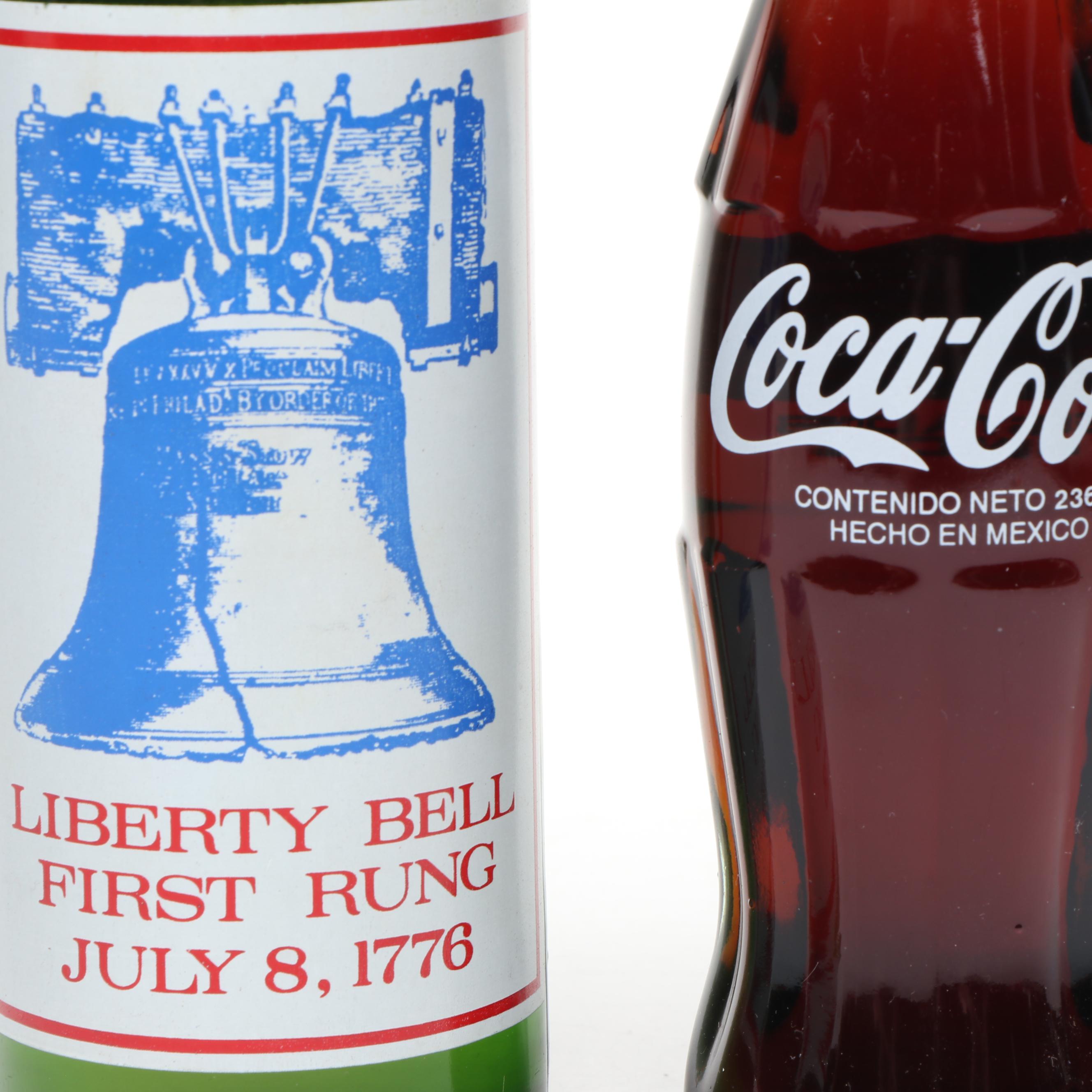 Coca-Cola "Refreshing! Delicious!" Tray with Bottles and Wagon Toy