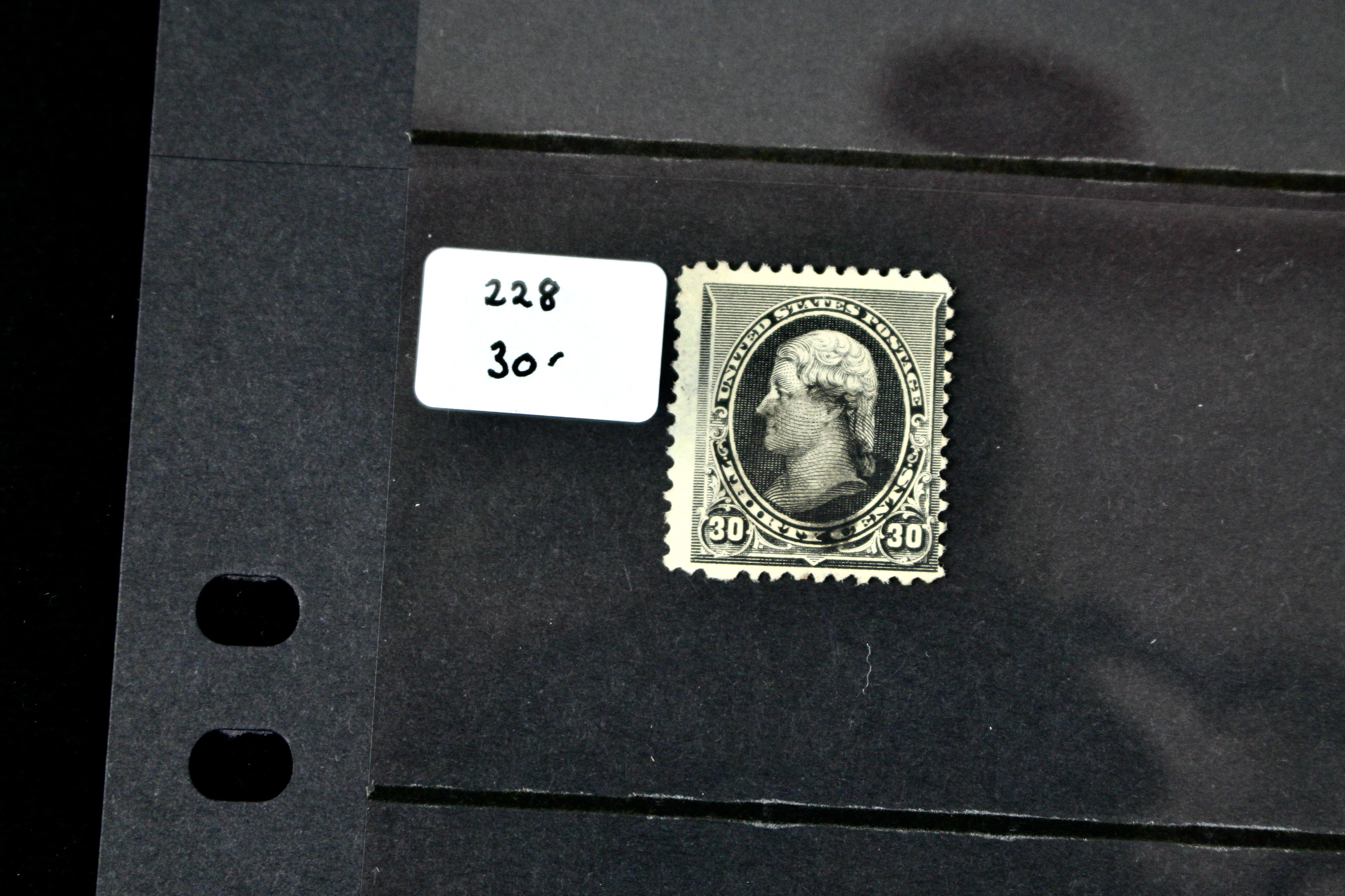 Eleven Early Used U.S. Postage Stamps, Scott 215 to 229, Late 1800s