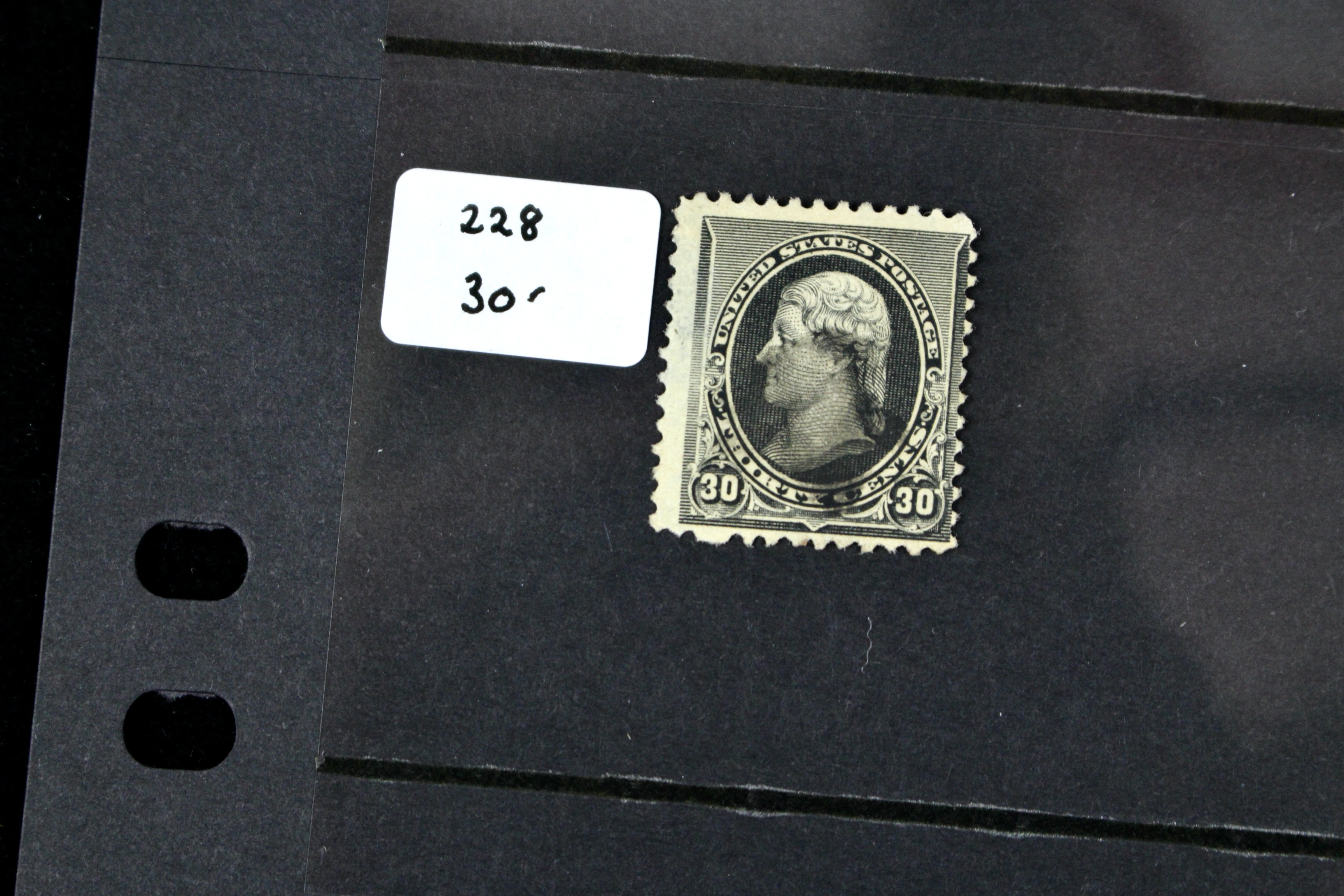 Eleven Early Used U.S. Postage Stamps, Scott 215 to 229, Late 1800s