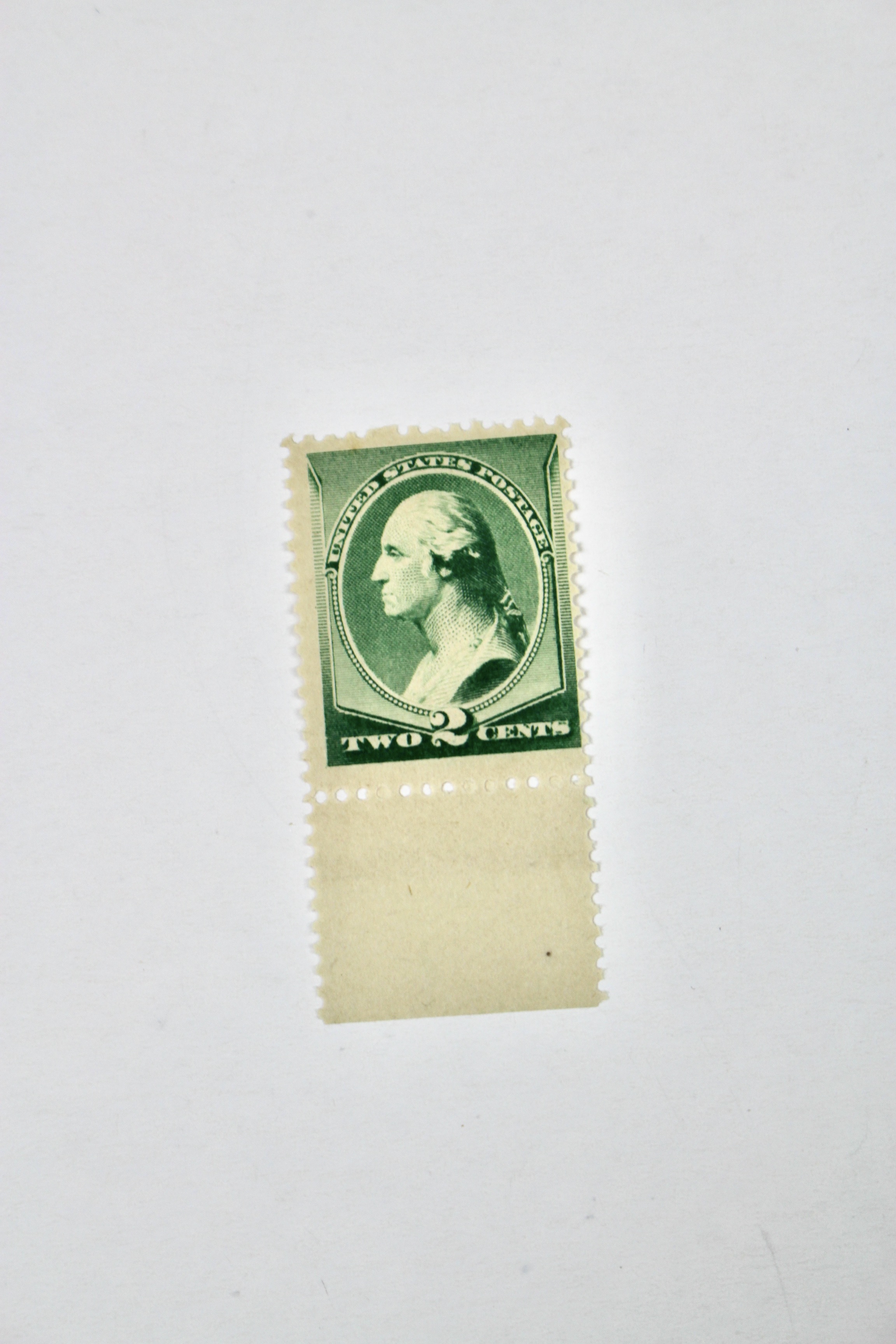 Seven Early Mint Condition U.S. Postage Stamps, Late 1800s