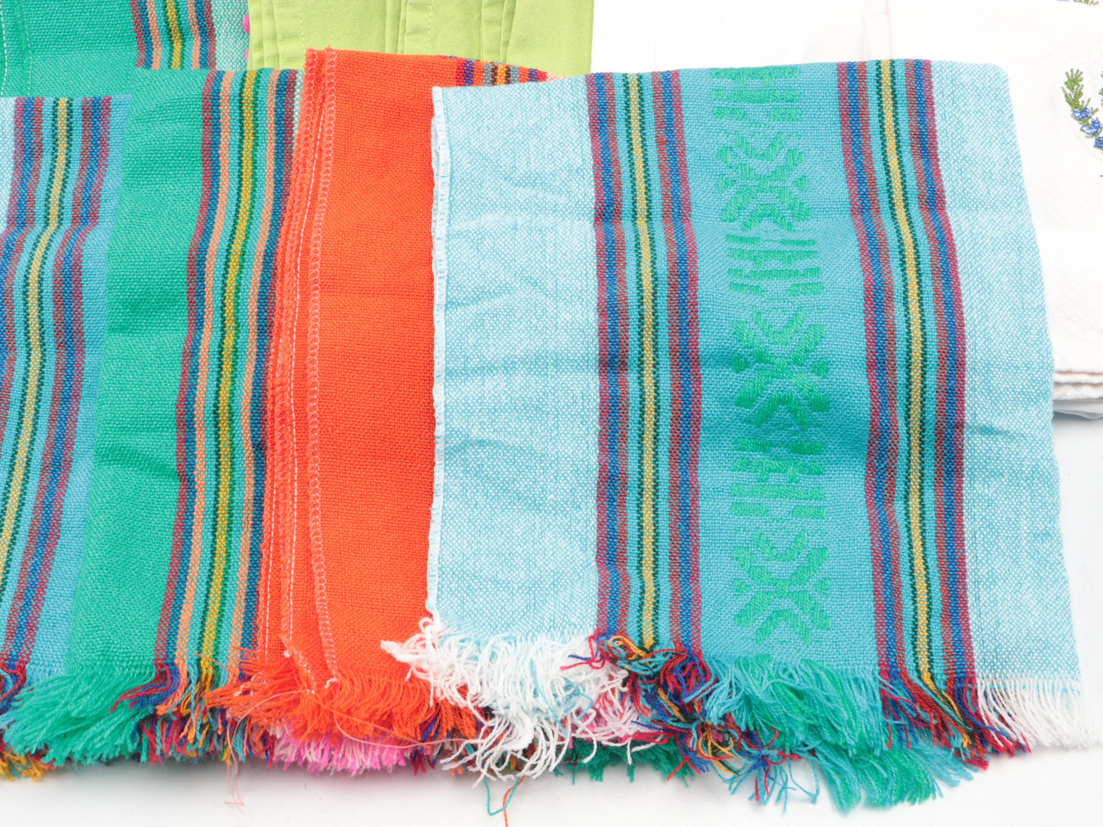 John McLeod Classic Birch Salad Bowl, Overweft Pattern Napkins and More