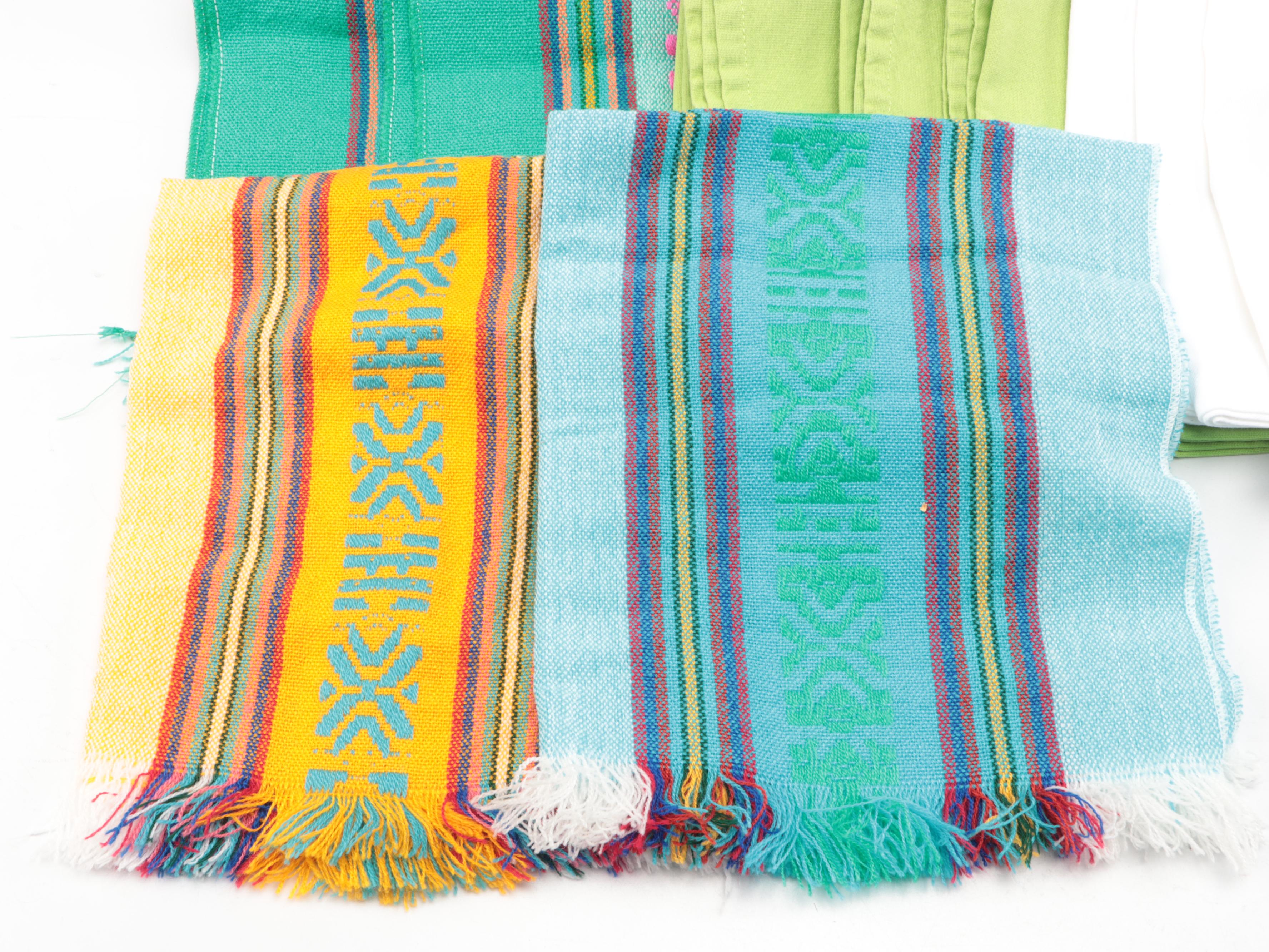 John McLeod Classic Birch Salad Bowl, Overweft Pattern Napkins and More