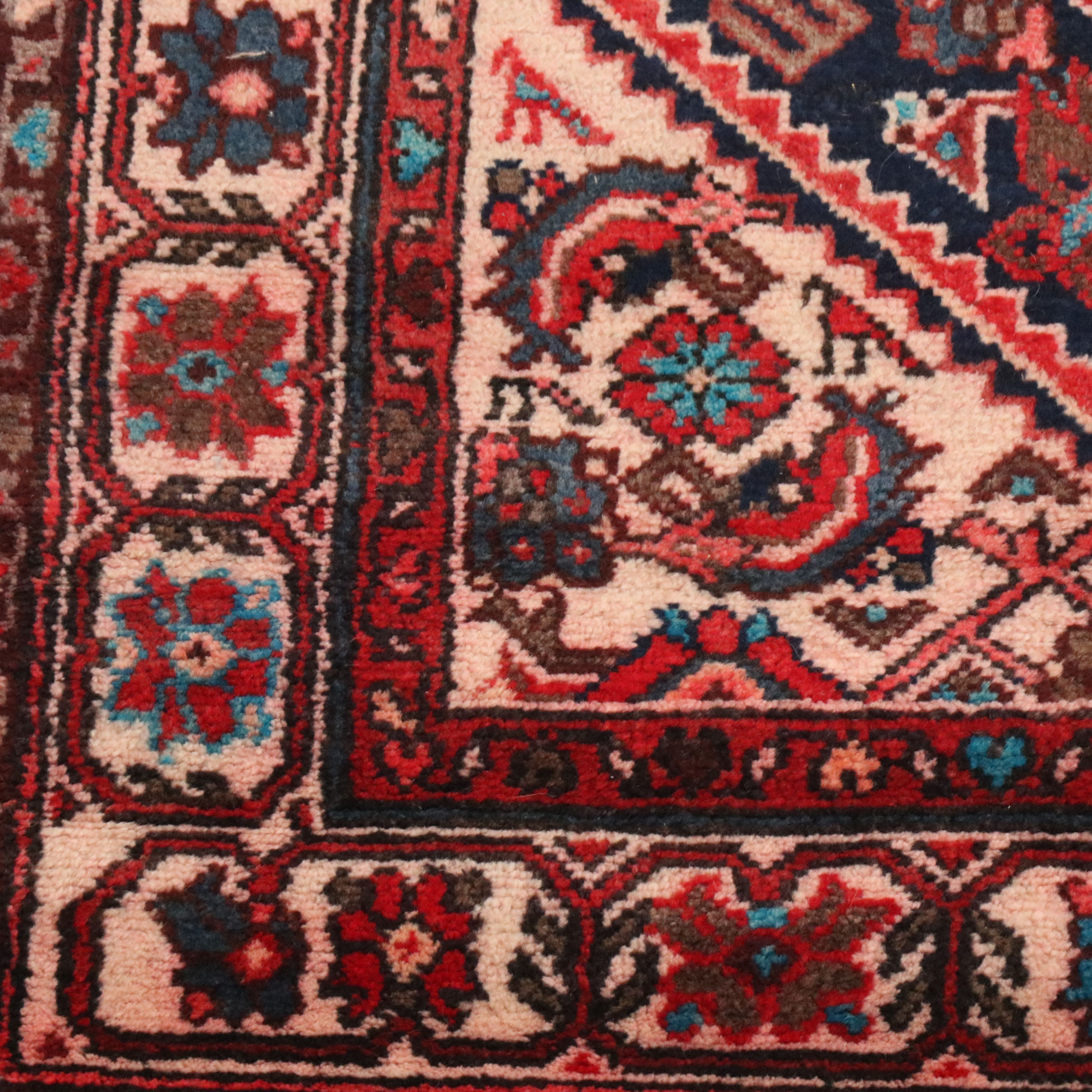 3'2 x 13'3 Hand-Knotted Persian Hamadan Veramin Long Rug