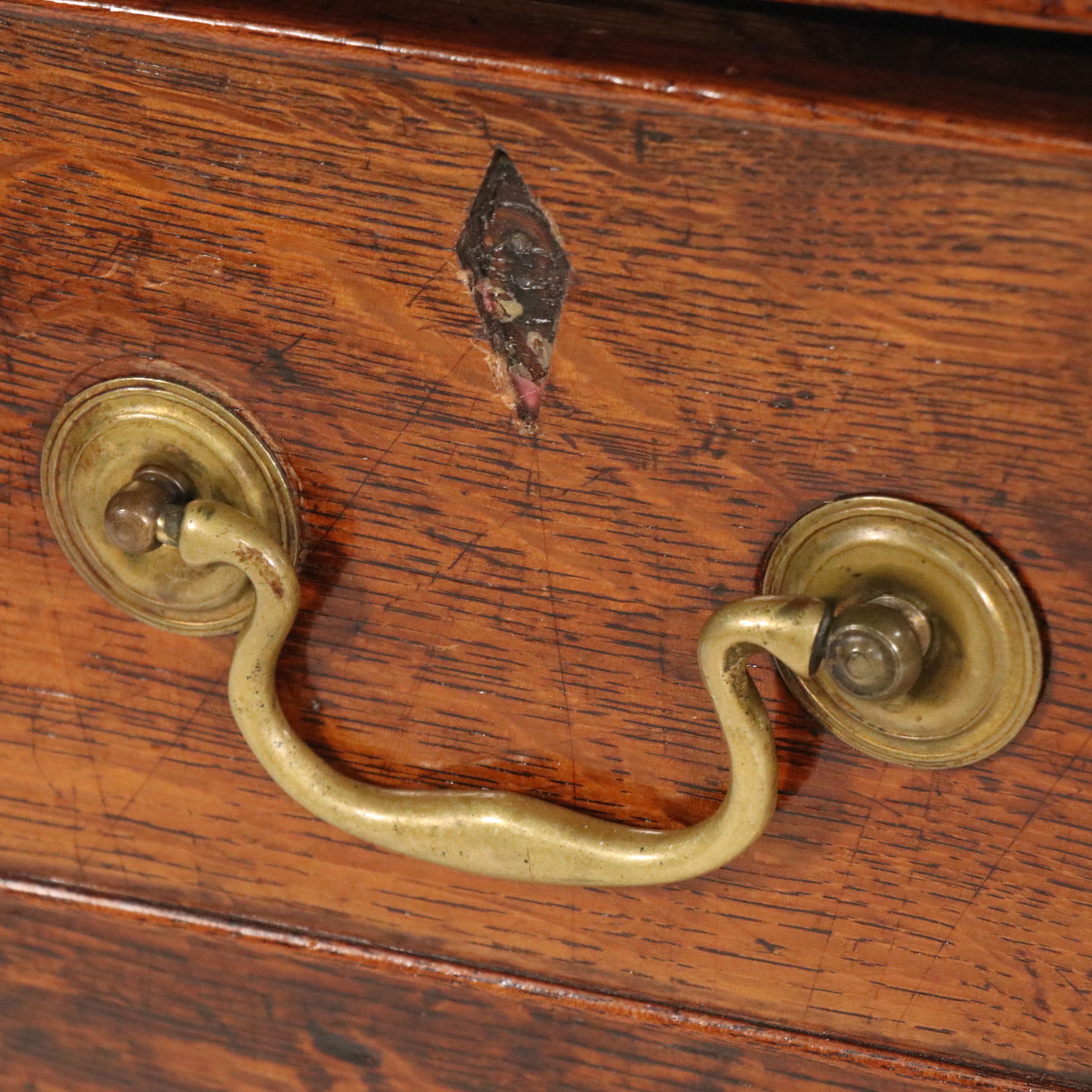 Georgian English Oak Welsh Kitchen Dresser, Late 18th/Early 19th Century