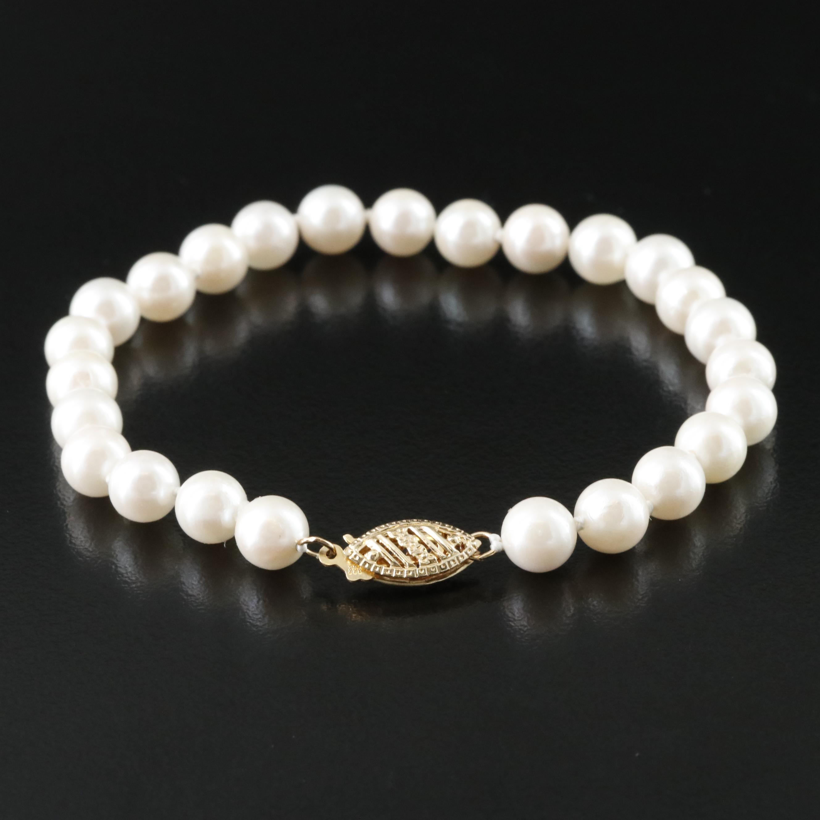 14K Pearl Jewelry Set