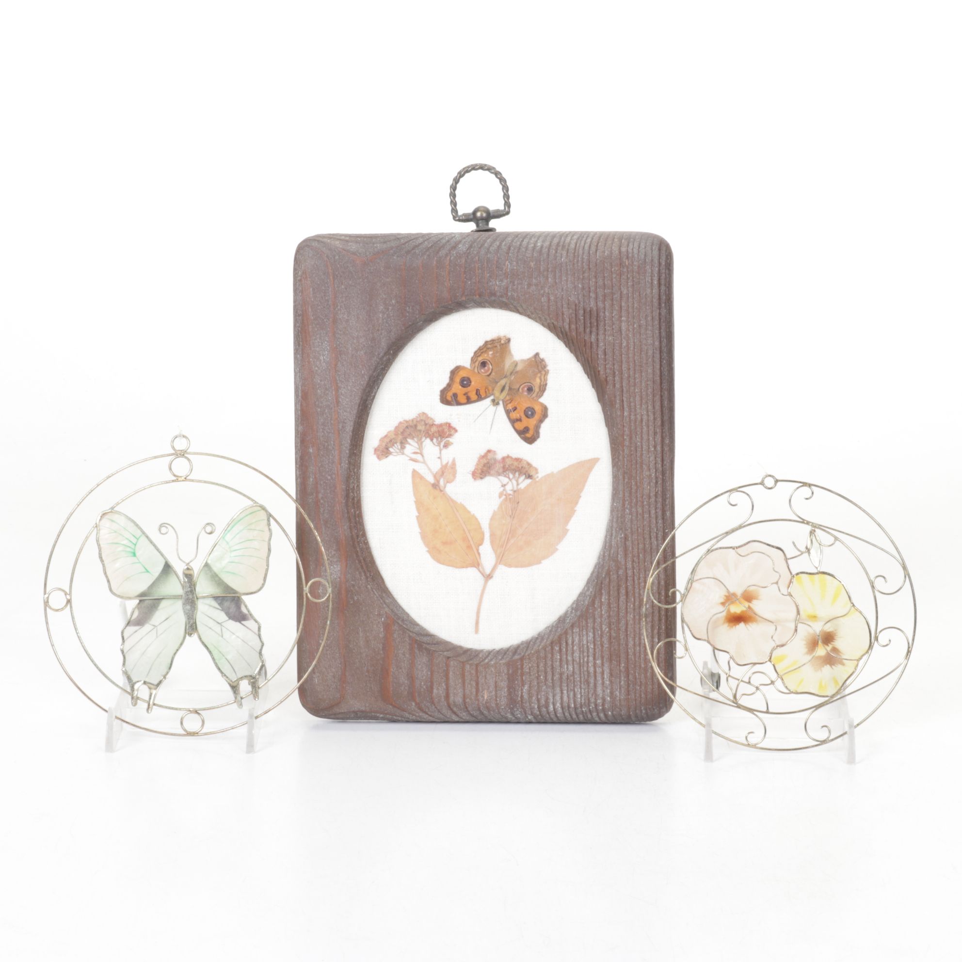 Pressed Flower & Butterfly Framed Wall Decor