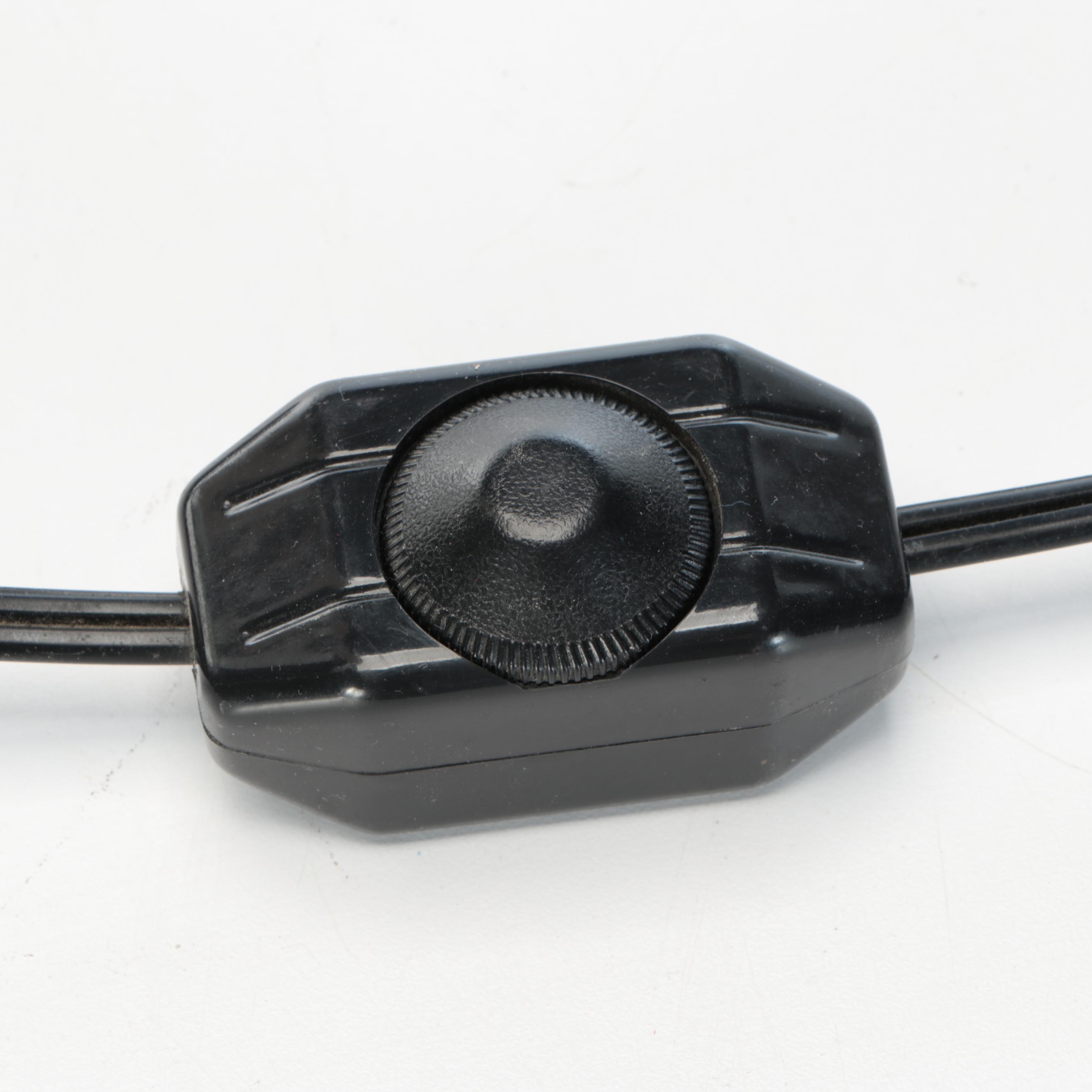 Rougier Style Spiral Glass Lamp with Spiral Metal Stand