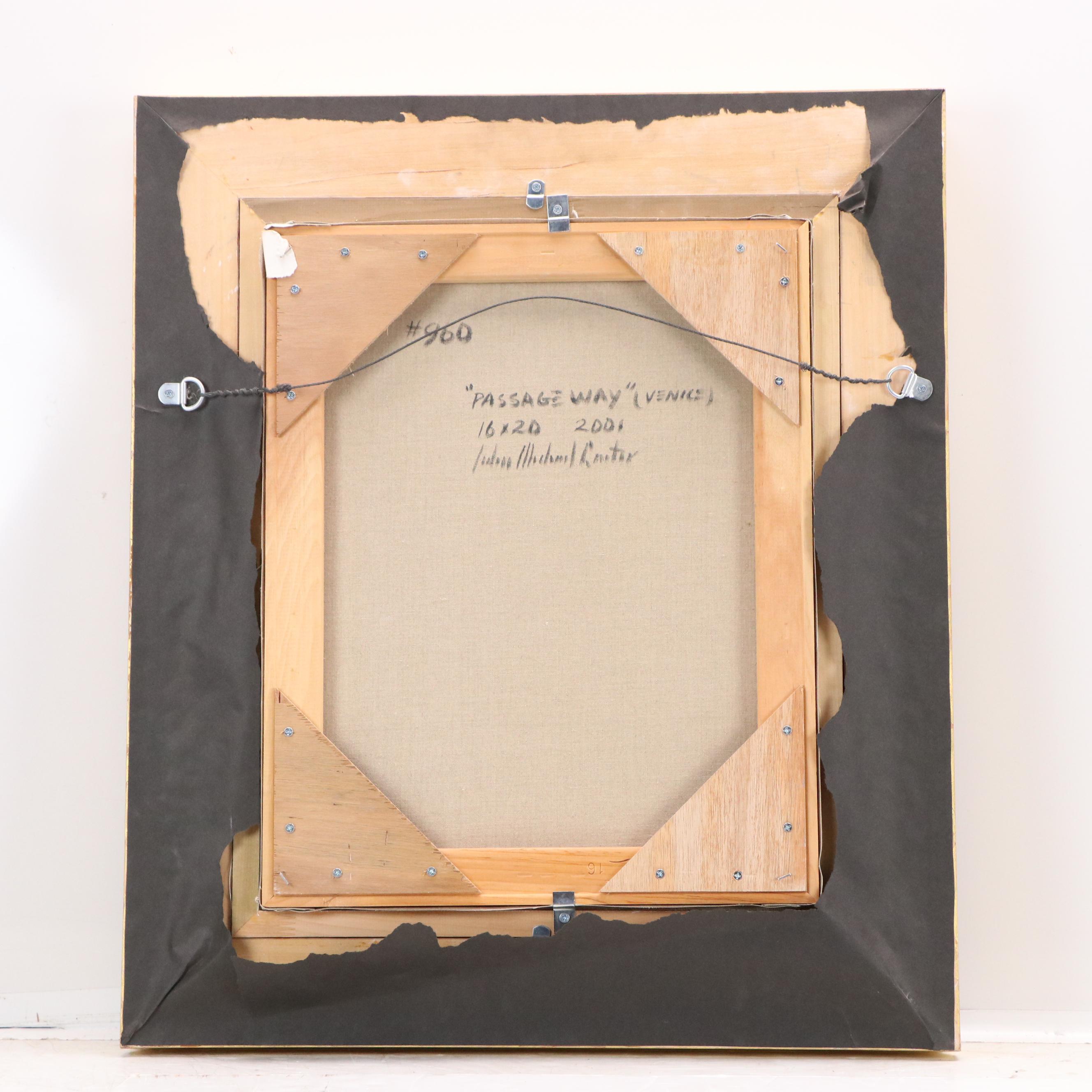 John Michael Carter Oil Painting "Passage Way," 2001