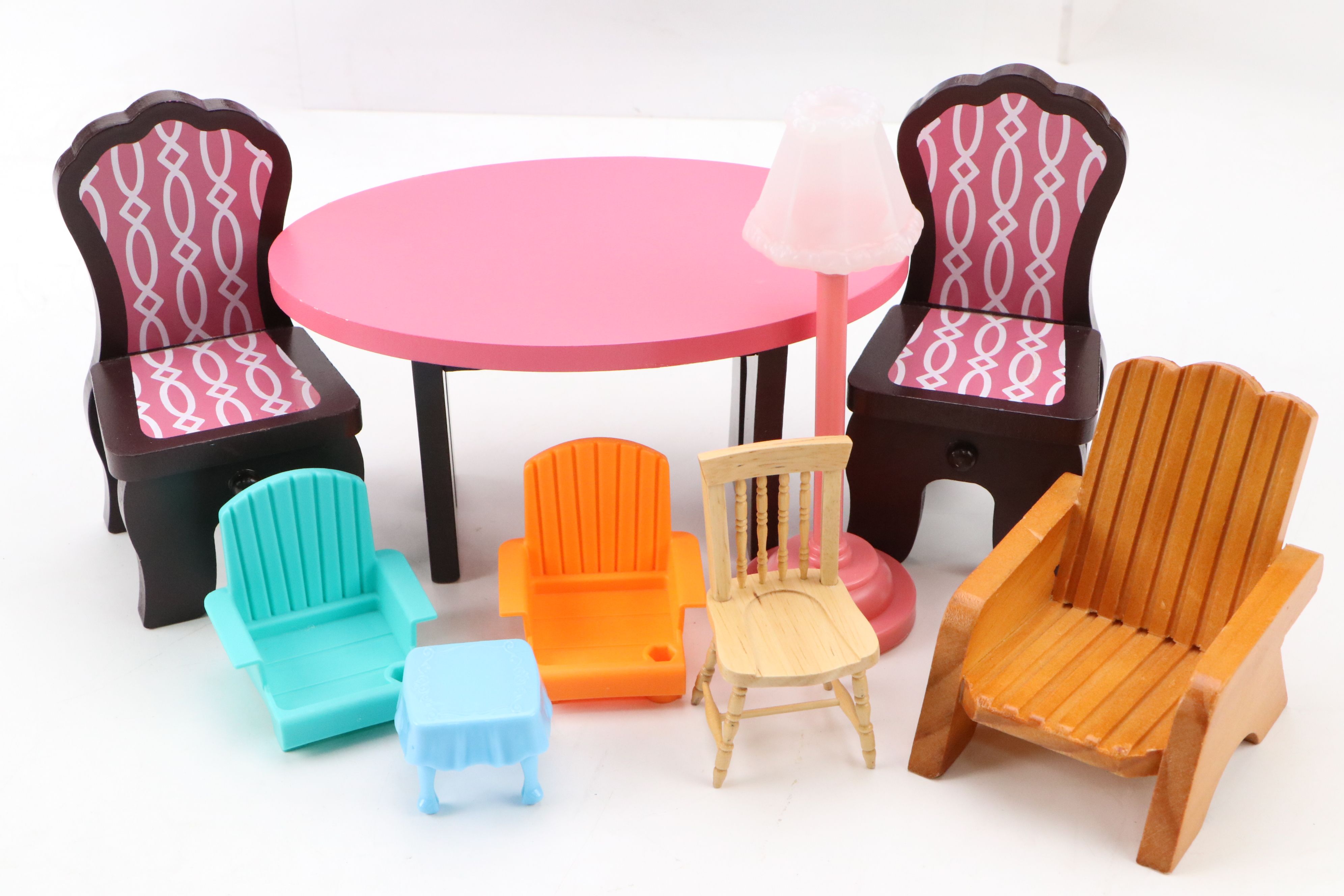 Dollhouse Miniature 1:12 Scale Bathroom, Dining, Living Room & Kitchen Furniture