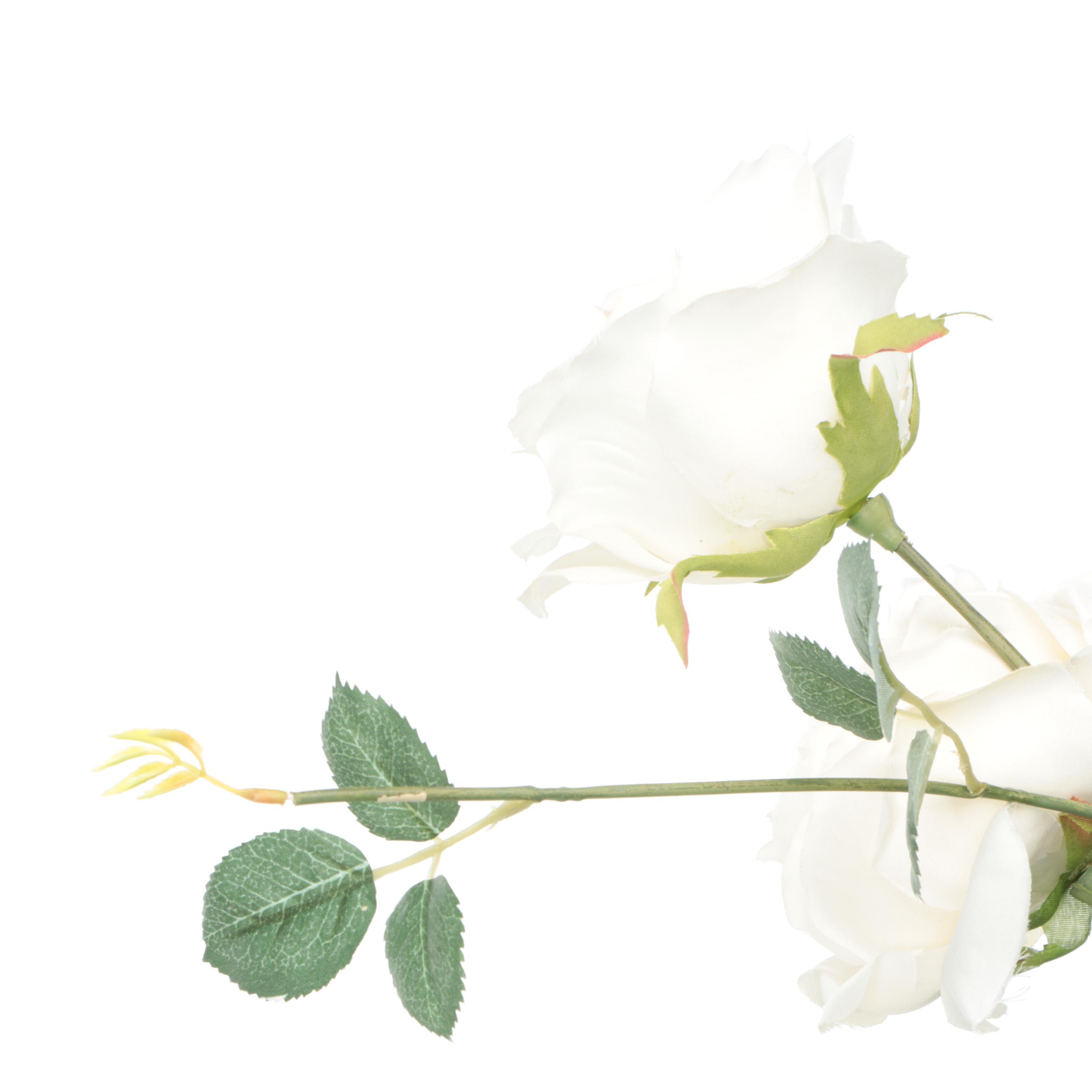 Frontgate Pair of Artificial White Peony Bouquet Urn Fillers