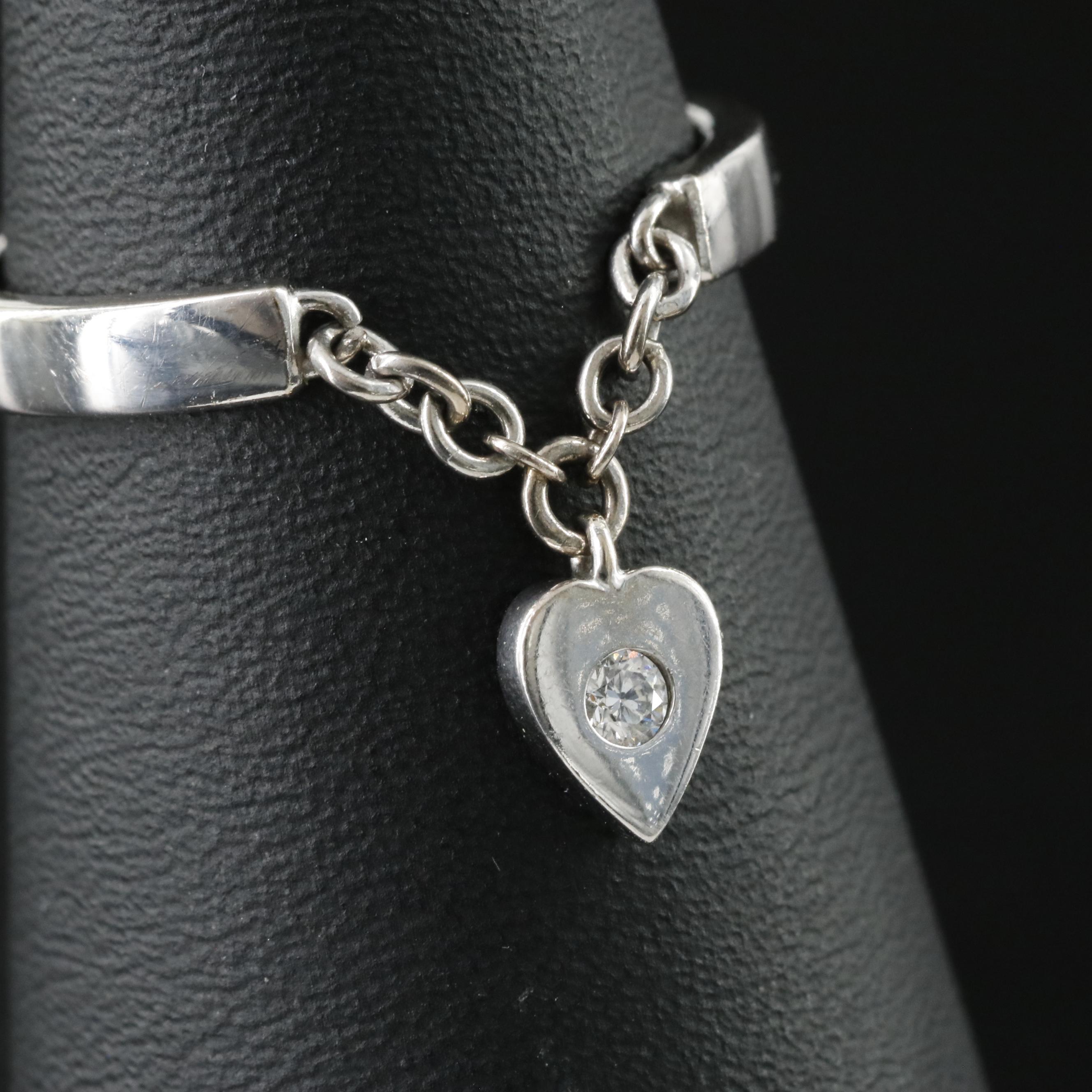 Cartier Mon Amour 18K and Diamond Heart Charm Ring