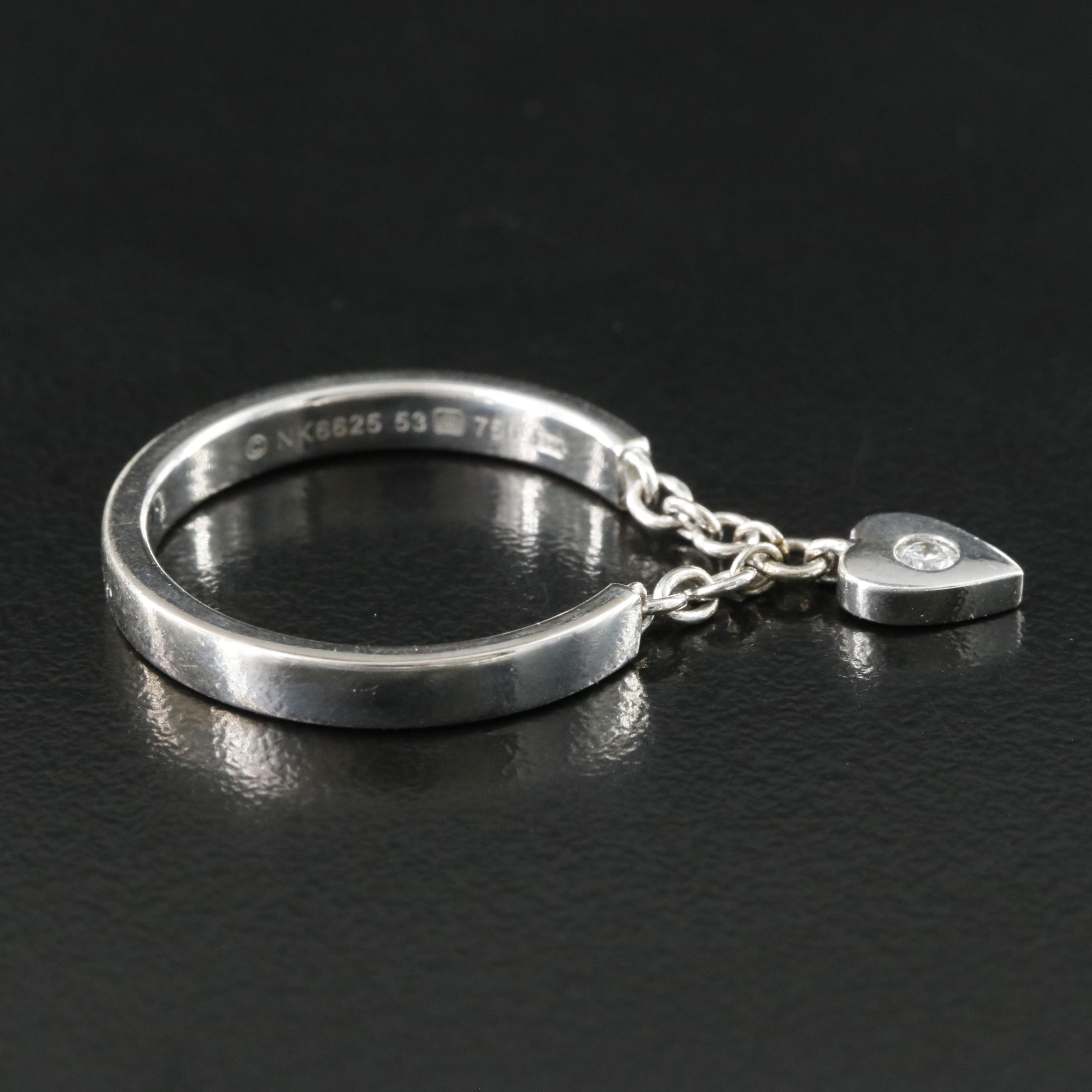 Cartier Mon Amour 18K and Diamond Heart Charm Ring