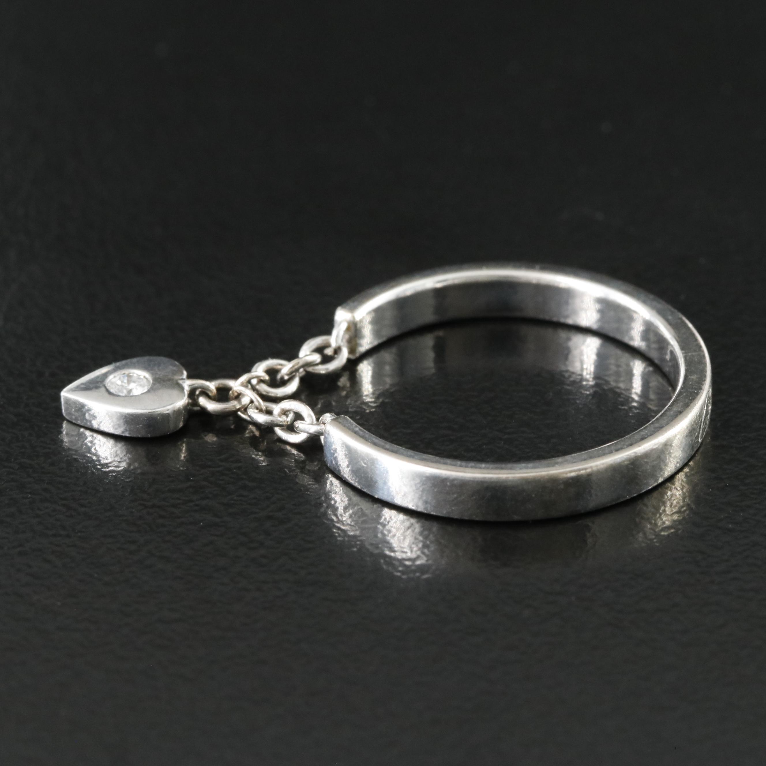 Cartier Mon Amour 18K and Diamond Heart Charm Ring