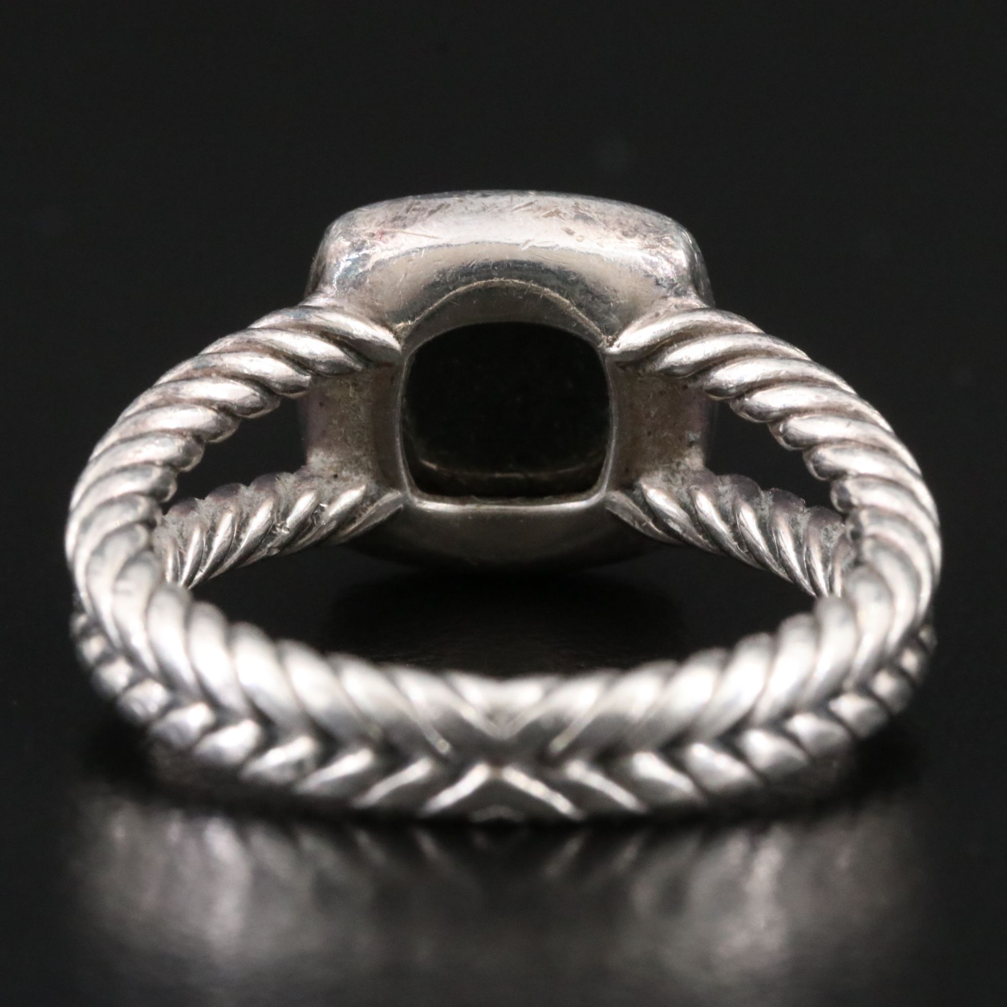 David Yurman Albion Sterling Black Orchid and Diamond Ring