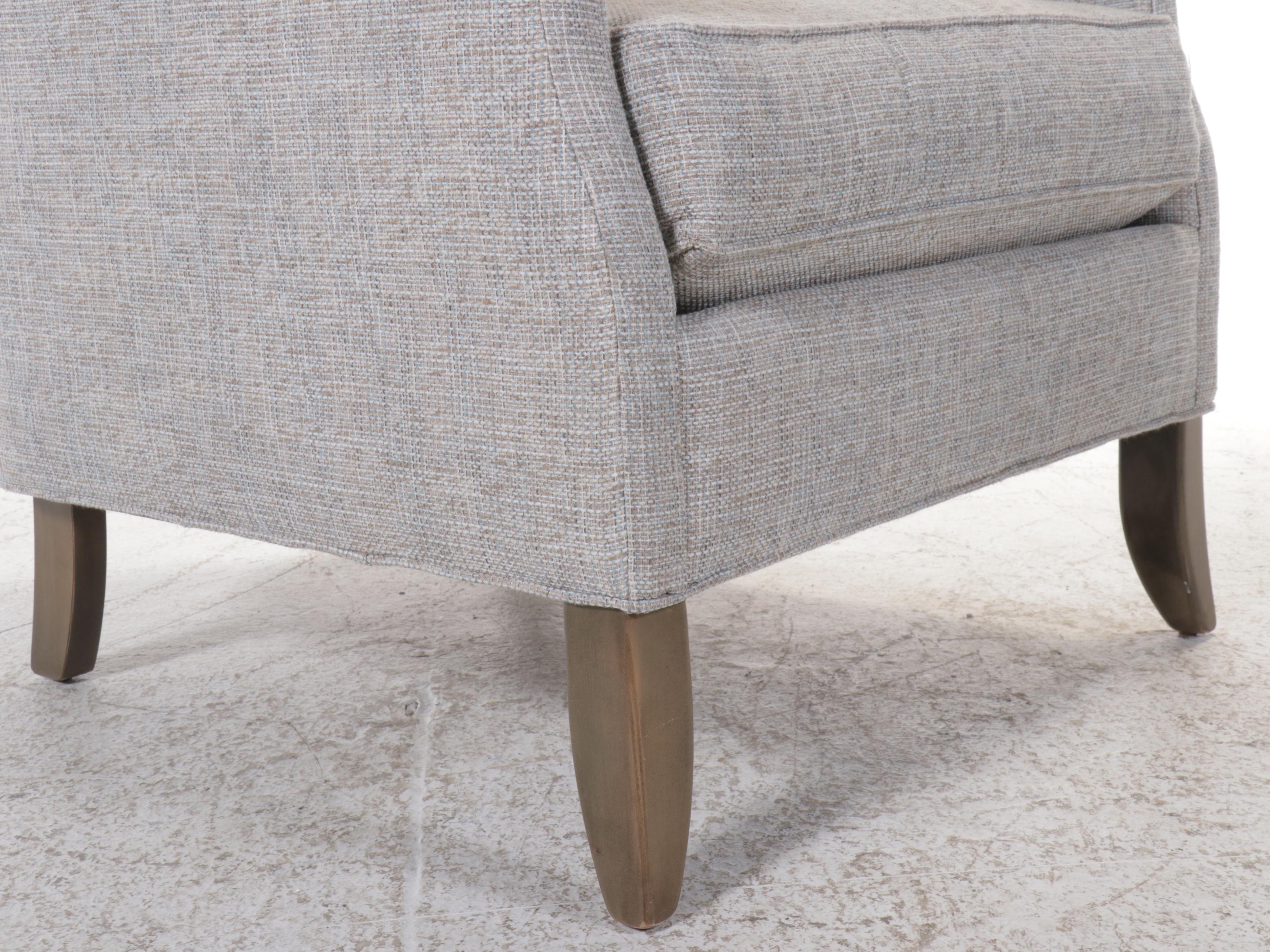 Pair of Contemporary Upholstered Fairfield Armchairs