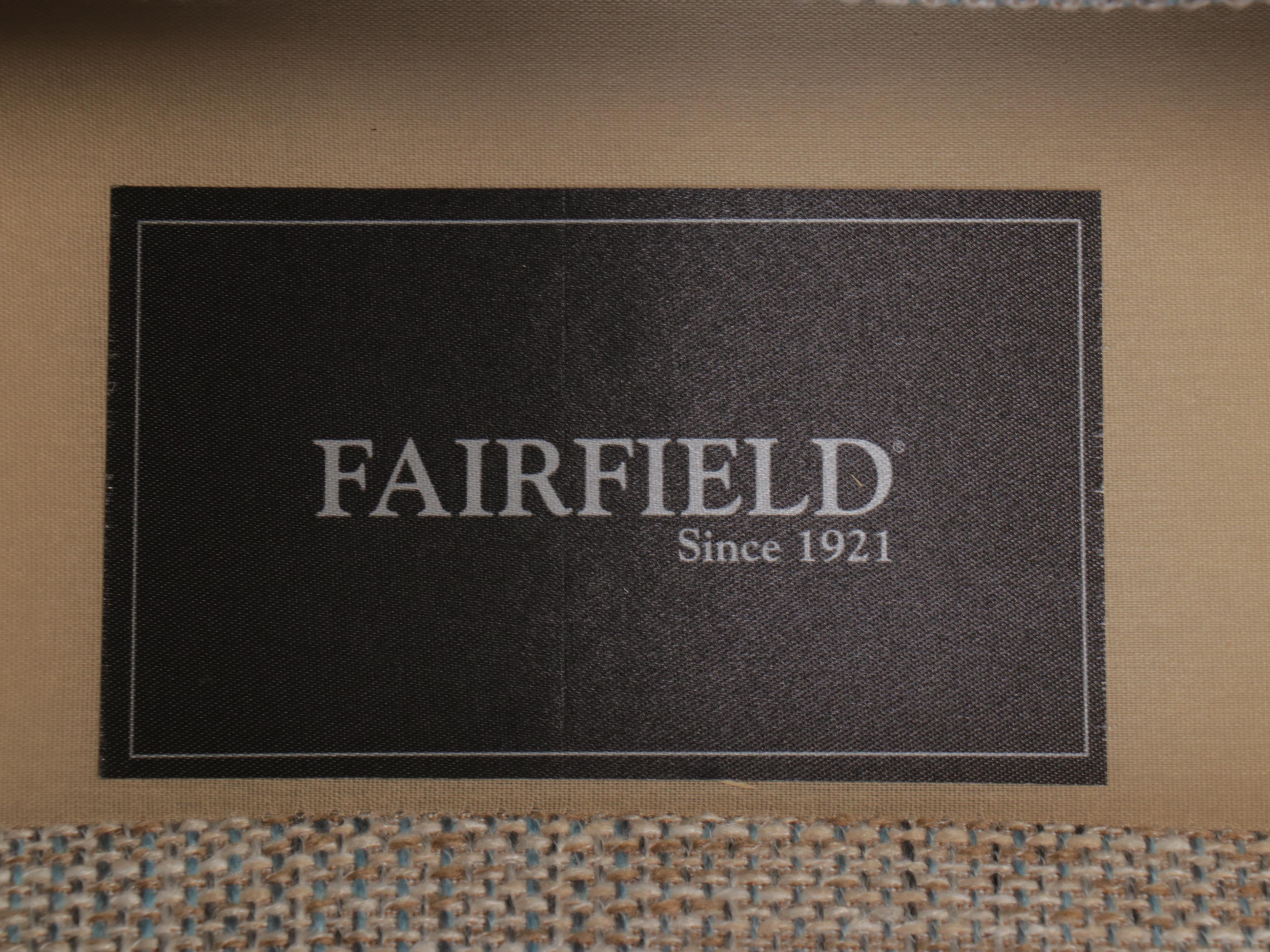 Pair of Contemporary Upholstered Fairfield Armchairs