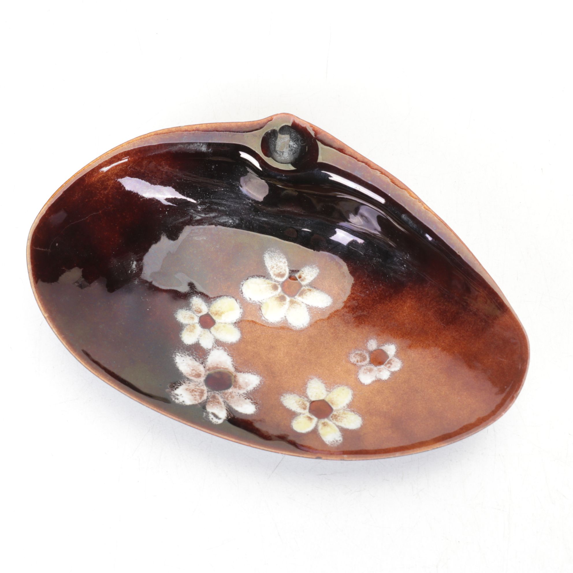 Bovano Enameled Metal Shell-Shaped Ashtray, Wood Leaf-Shaped Tray and More