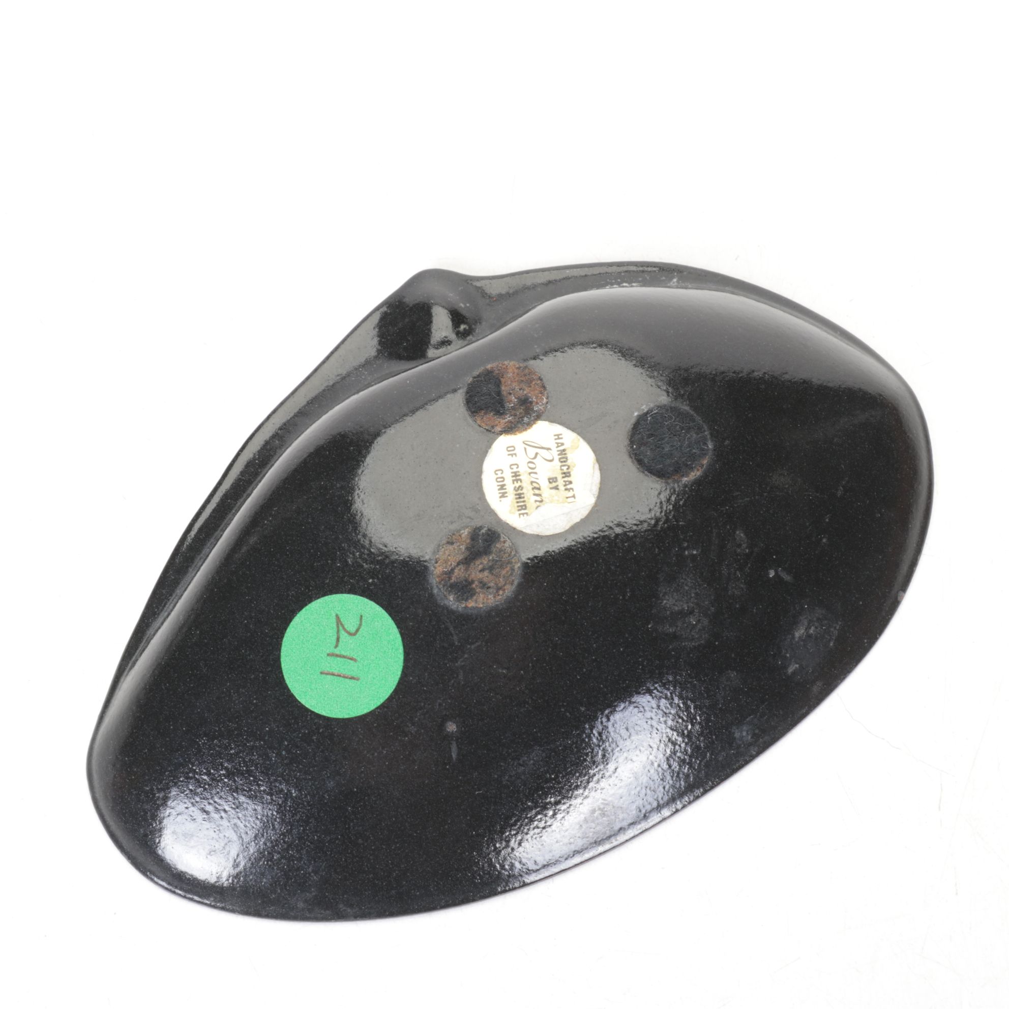 Bovano Enameled Metal Shell-Shaped Ashtray, Wood Leaf-Shaped Tray and More