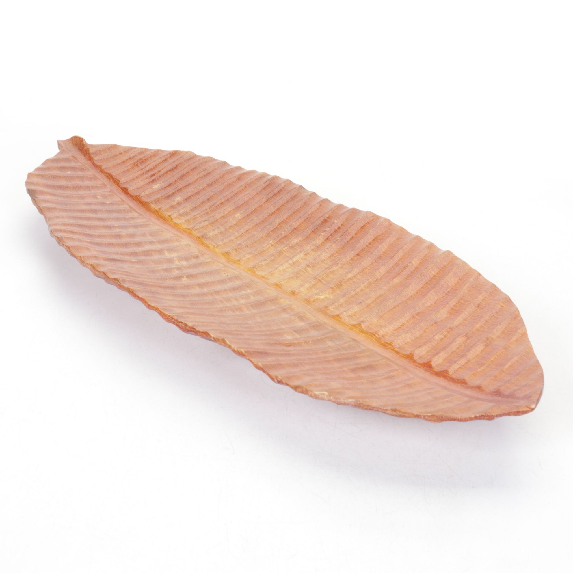 Bovano Enameled Metal Shell-Shaped Ashtray, Wood Leaf-Shaped Tray and More