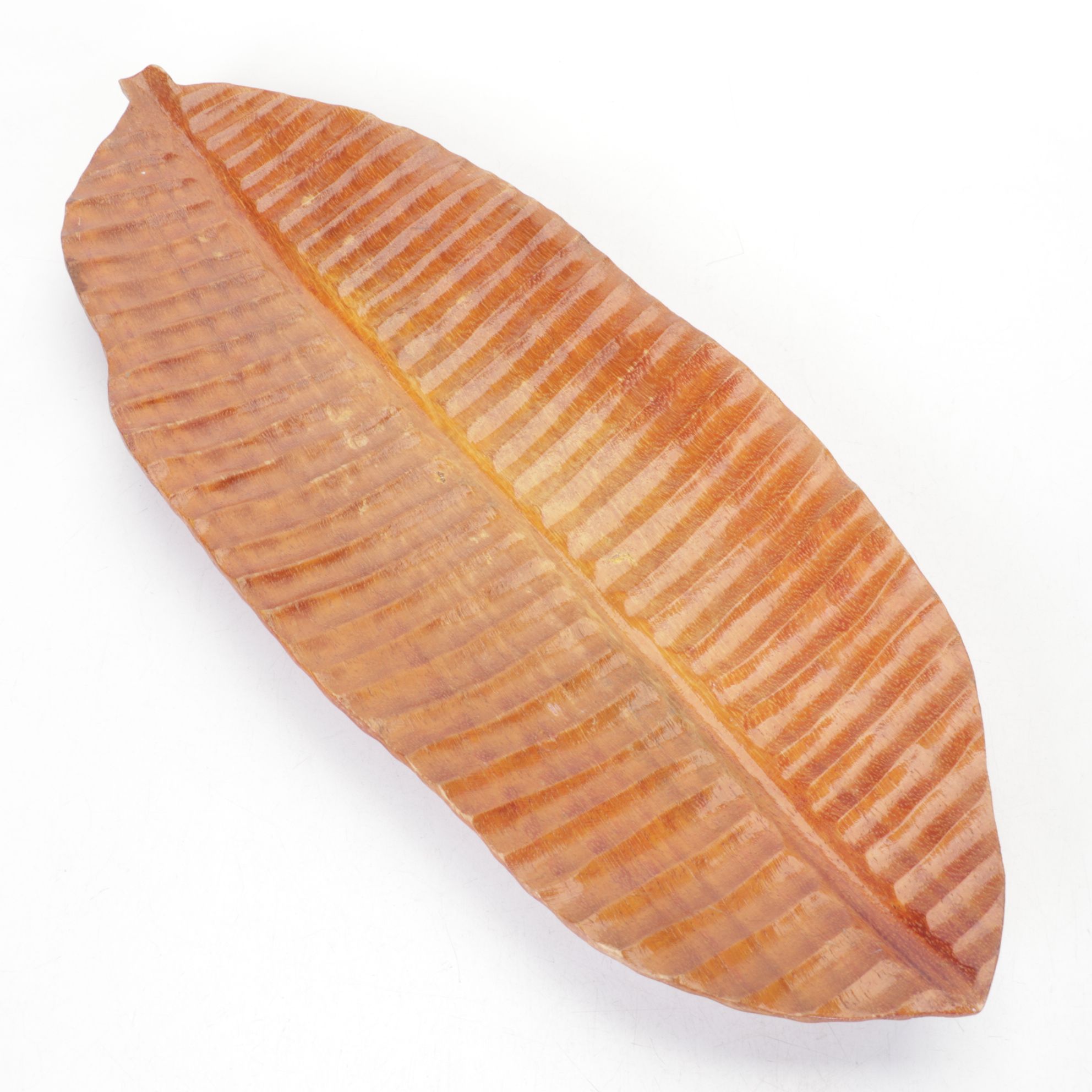 Bovano Enameled Metal Shell-Shaped Ashtray, Wood Leaf-Shaped Tray and More