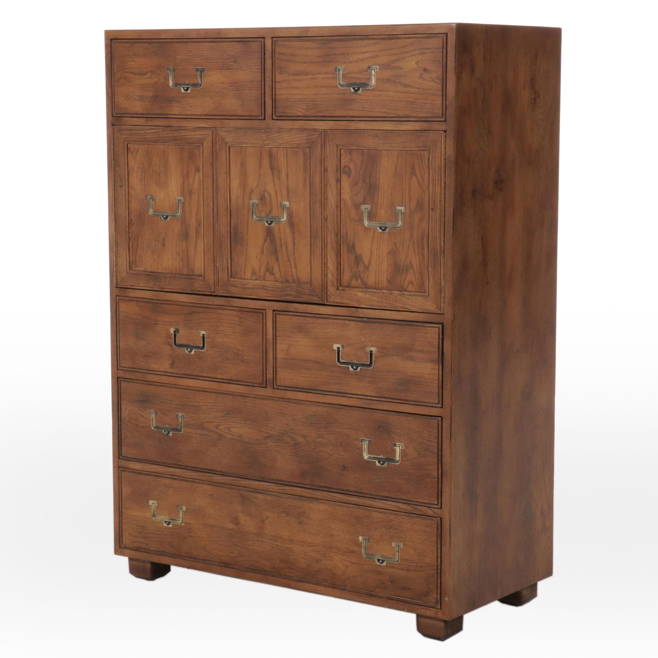 Henredon Fine Furniture "Artefacts" Campaign Style Highboy Dresser