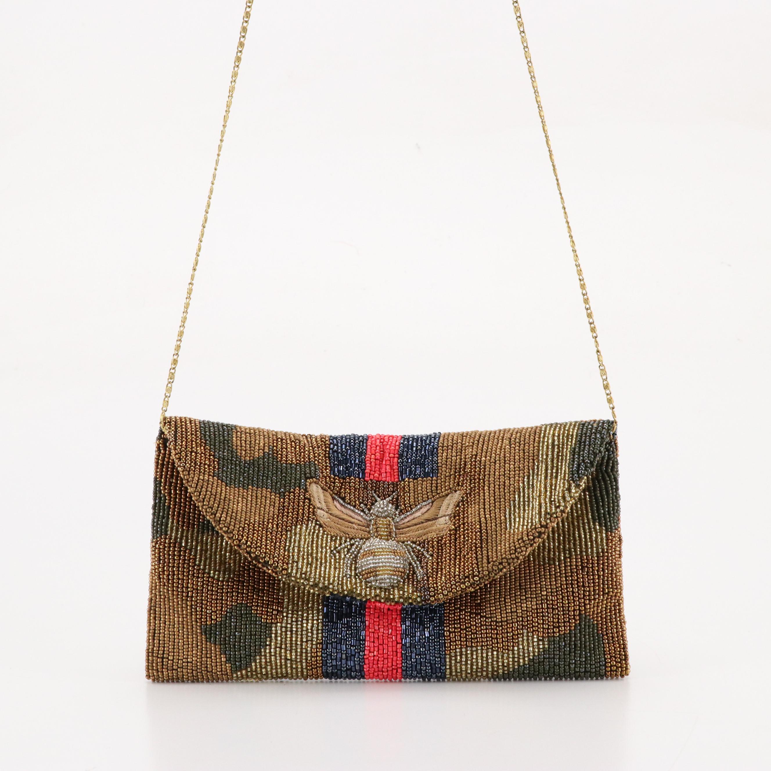 Mary Frances and Moyna Beaded Convertible Clutch Bags