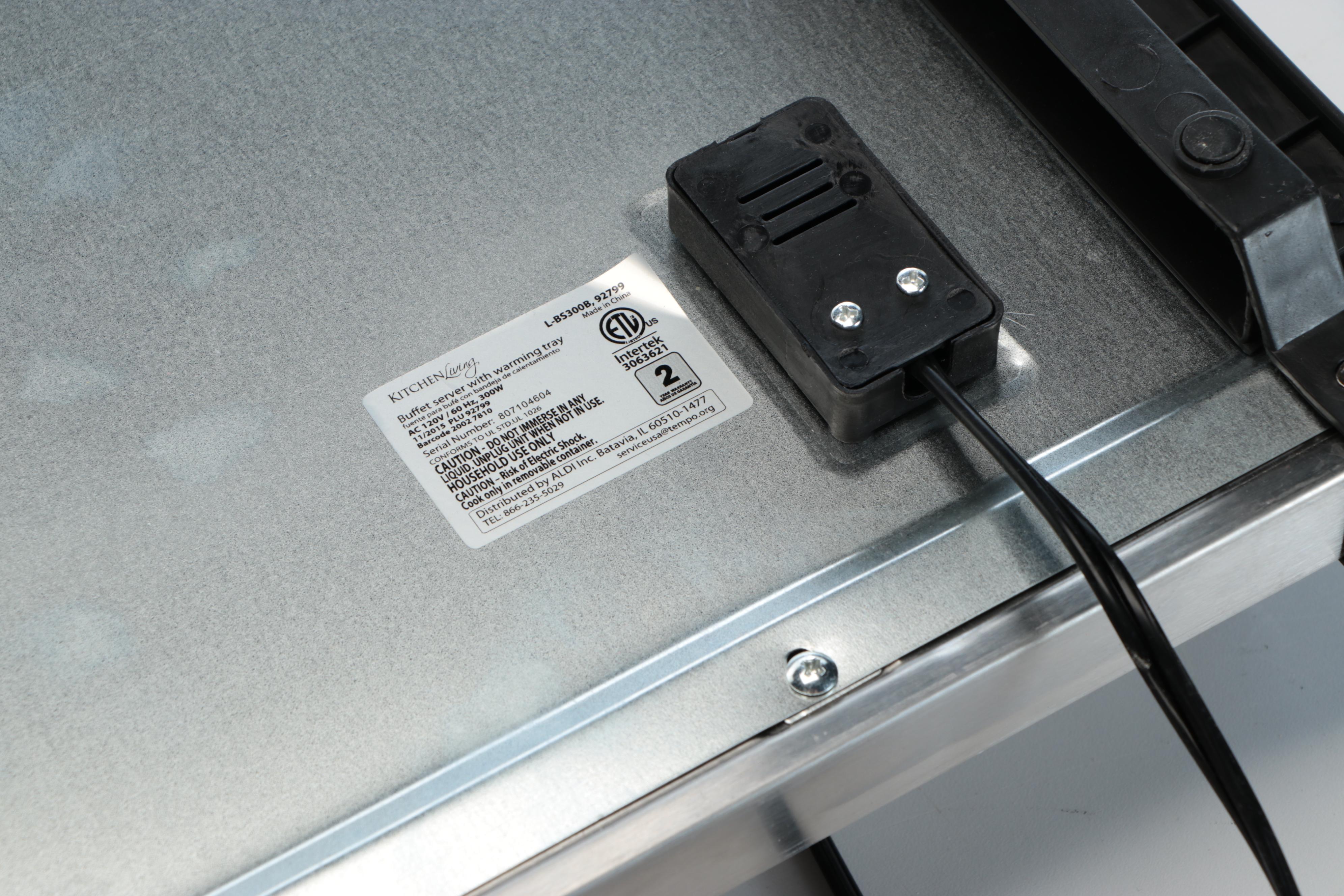 Kitchen Living Buffet Server with Warming Tray