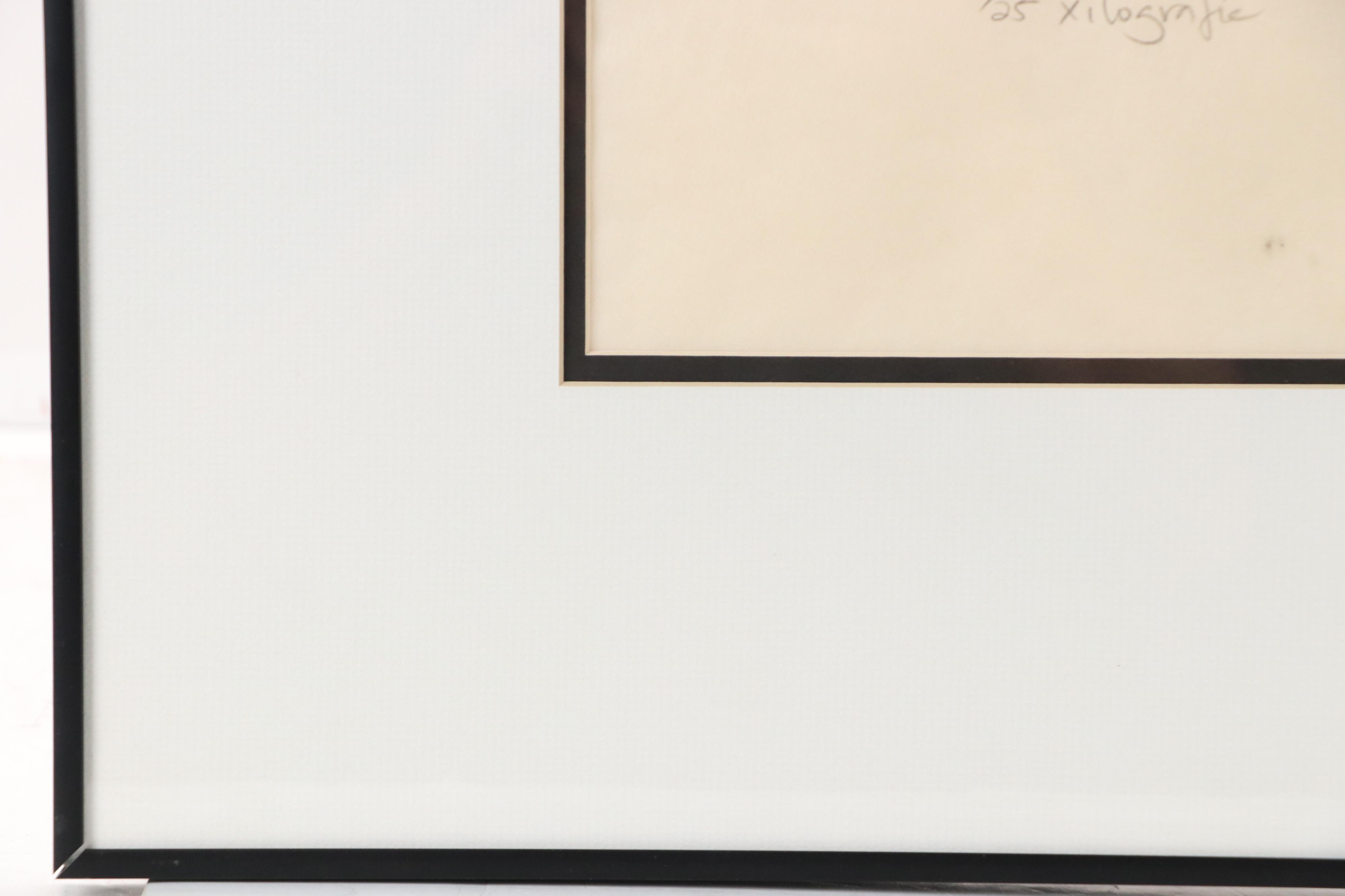 Martín García Rivera Woodcut "Eterno," 1995