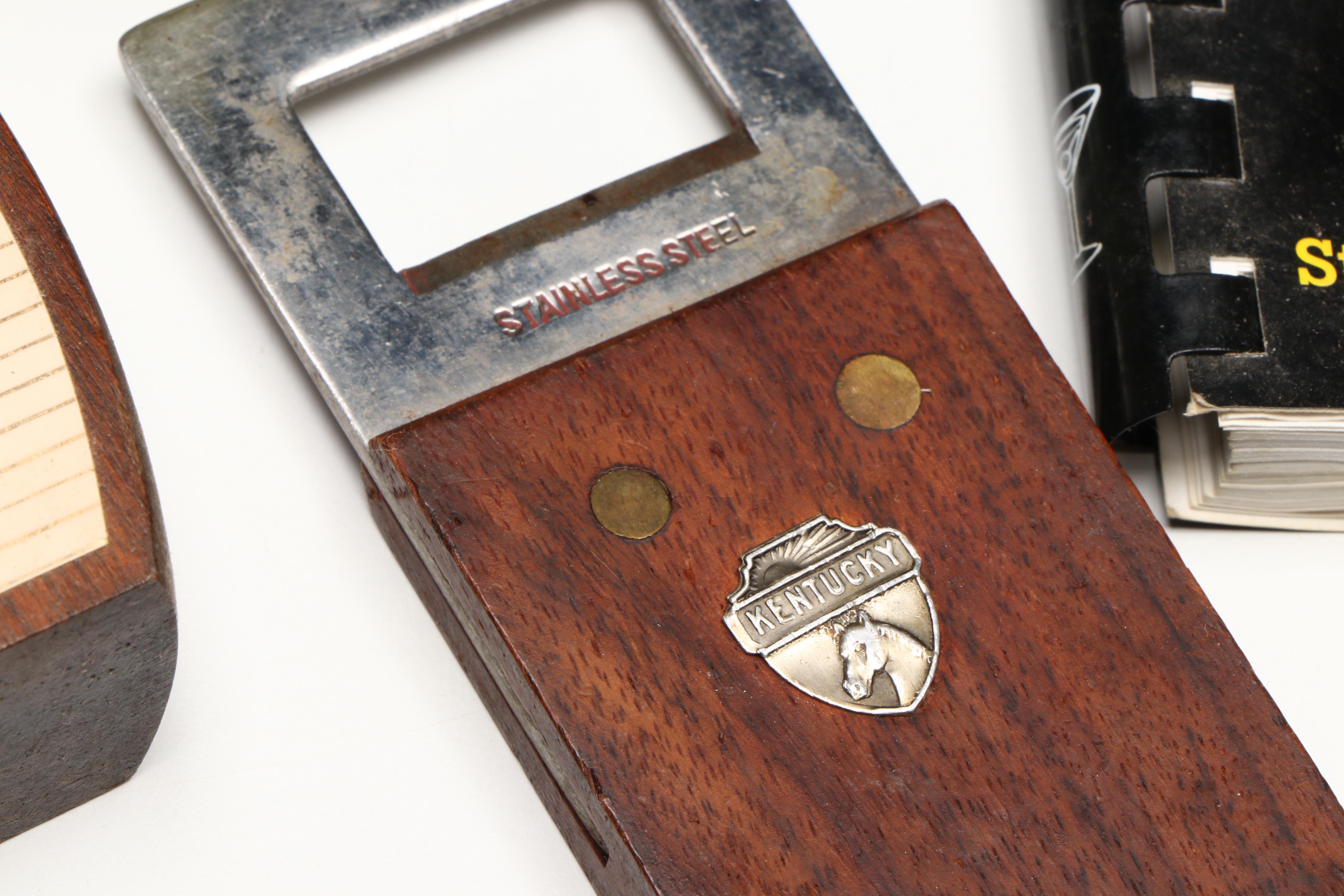 Ice Bucket, Bar Tools and Accessories with 1975 Kentucky Derby and More Glasses