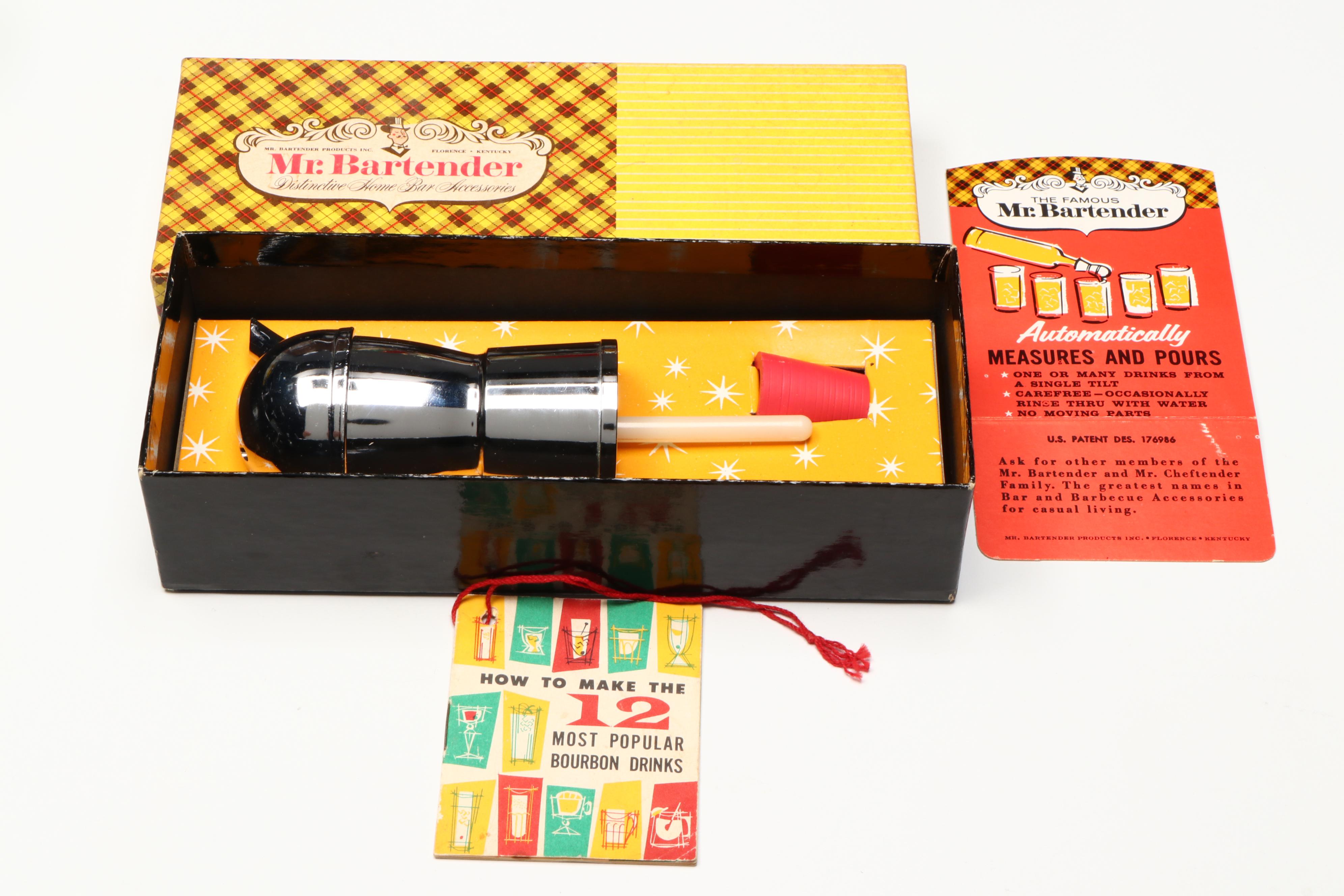 Ice Bucket, Bar Tools and Accessories with 1975 Kentucky Derby and More Glasses