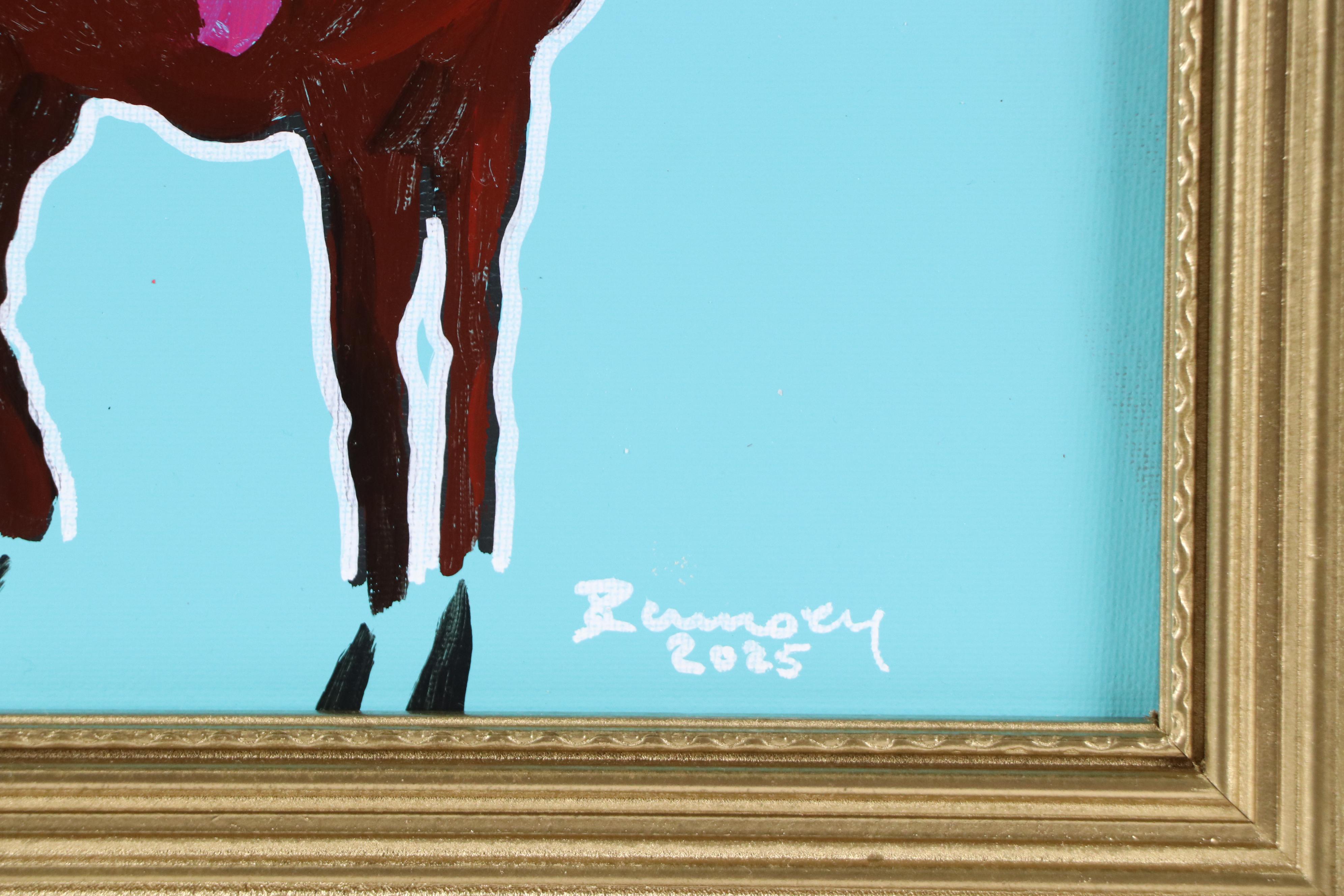 Joshua Ramsey Stylized Western Acrylic Painting "Ancestors #13," 2025