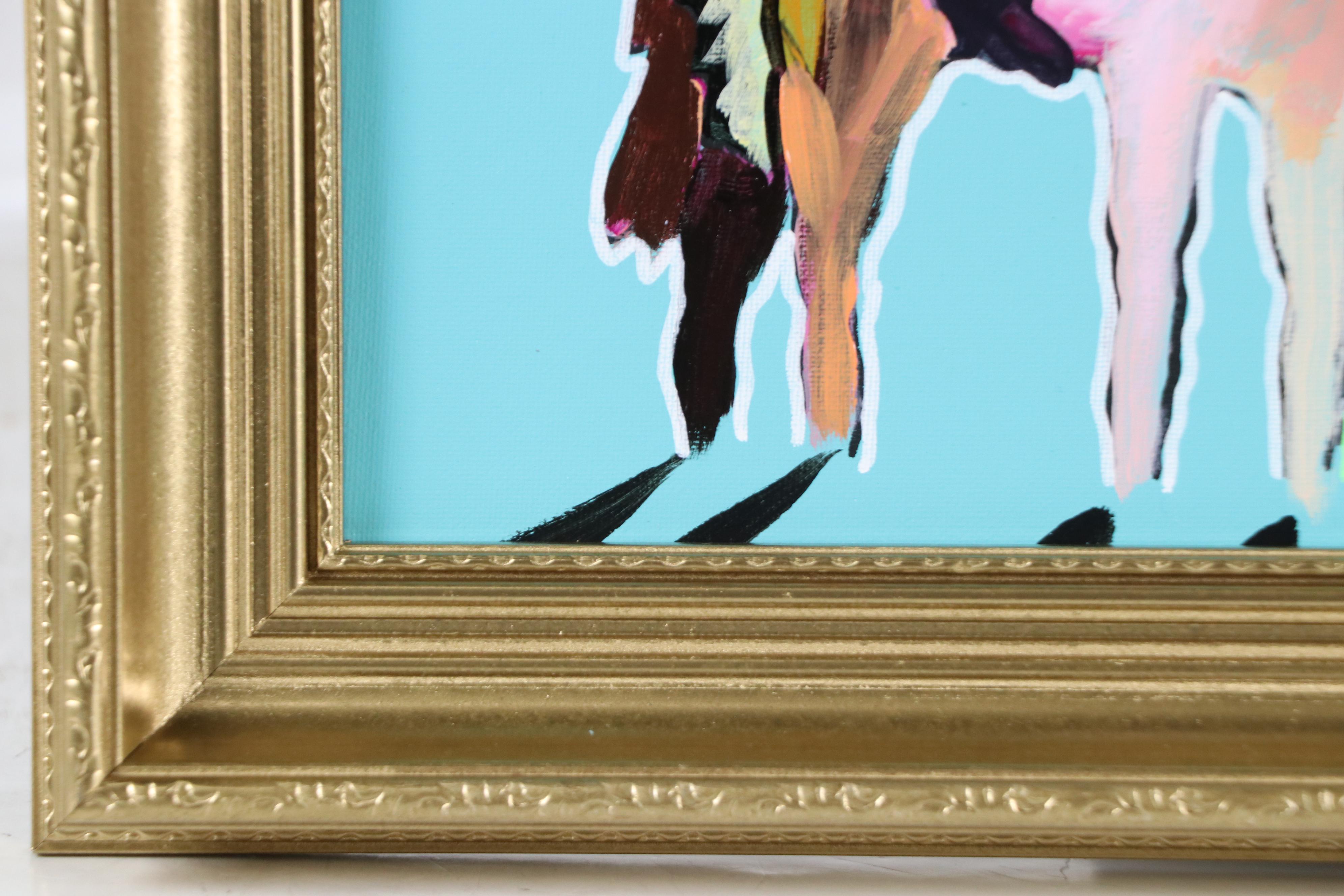 Joshua Ramsey Stylized Western Acrylic Painting "Ancestors #13," 2025