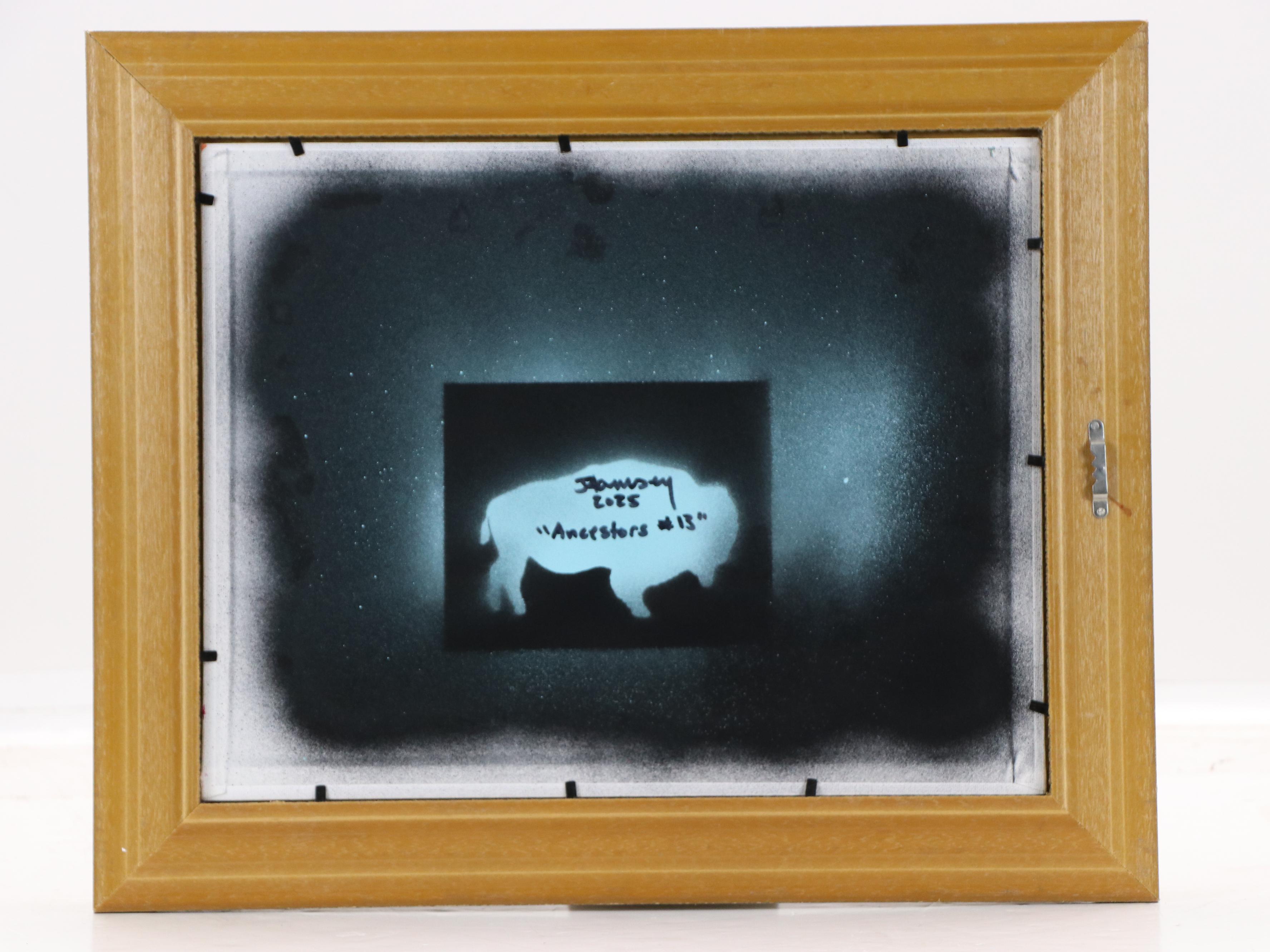 Joshua Ramsey Stylized Western Acrylic Painting "Ancestors #13," 2025