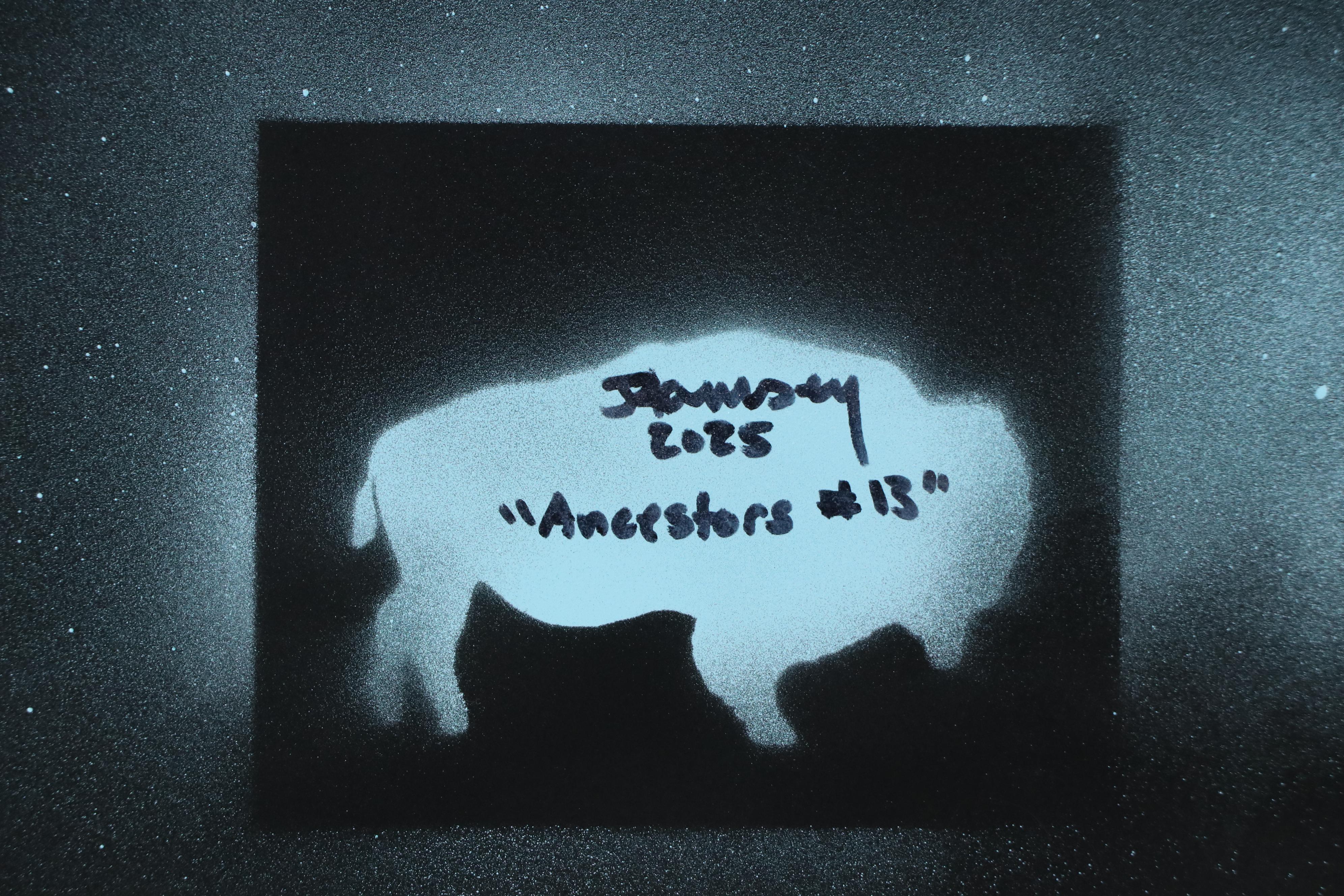 Joshua Ramsey Stylized Western Acrylic Painting "Ancestors #13," 2025