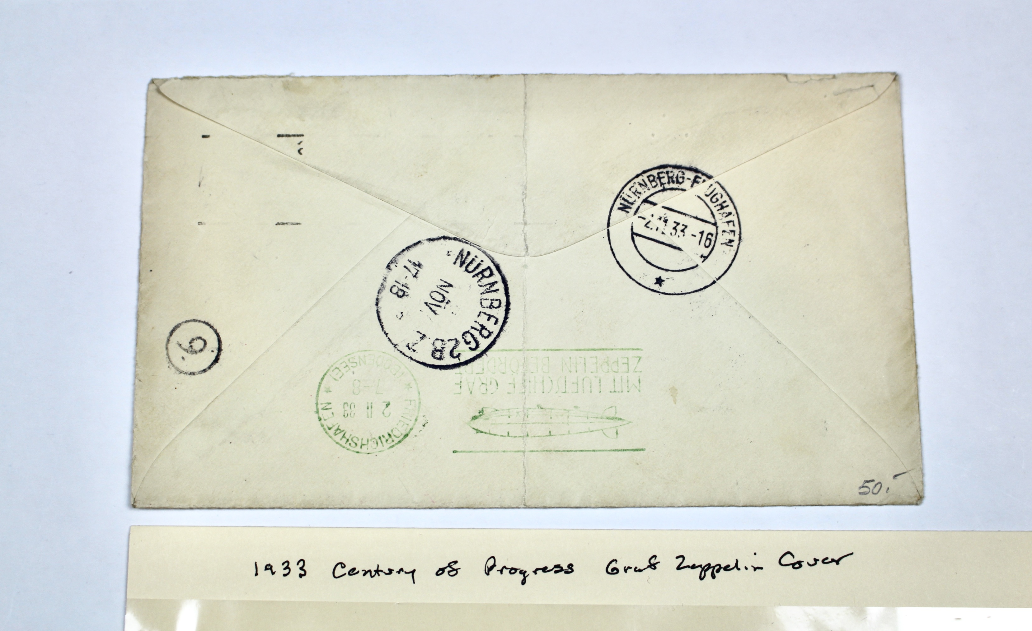1933 Century of Progress Graf Zeppelin Postal Cover