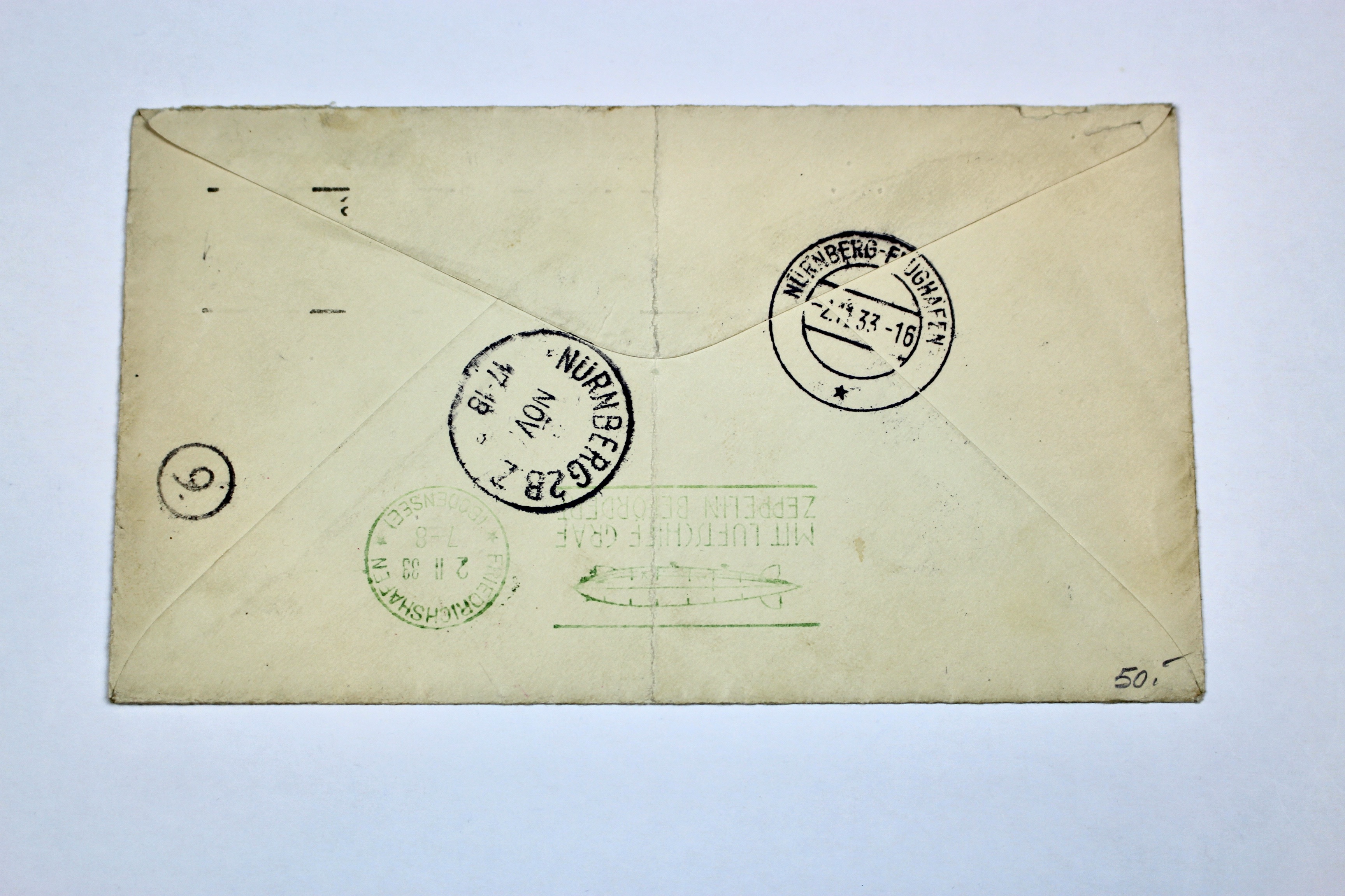 1933 Century of Progress Graf Zeppelin Postal Cover