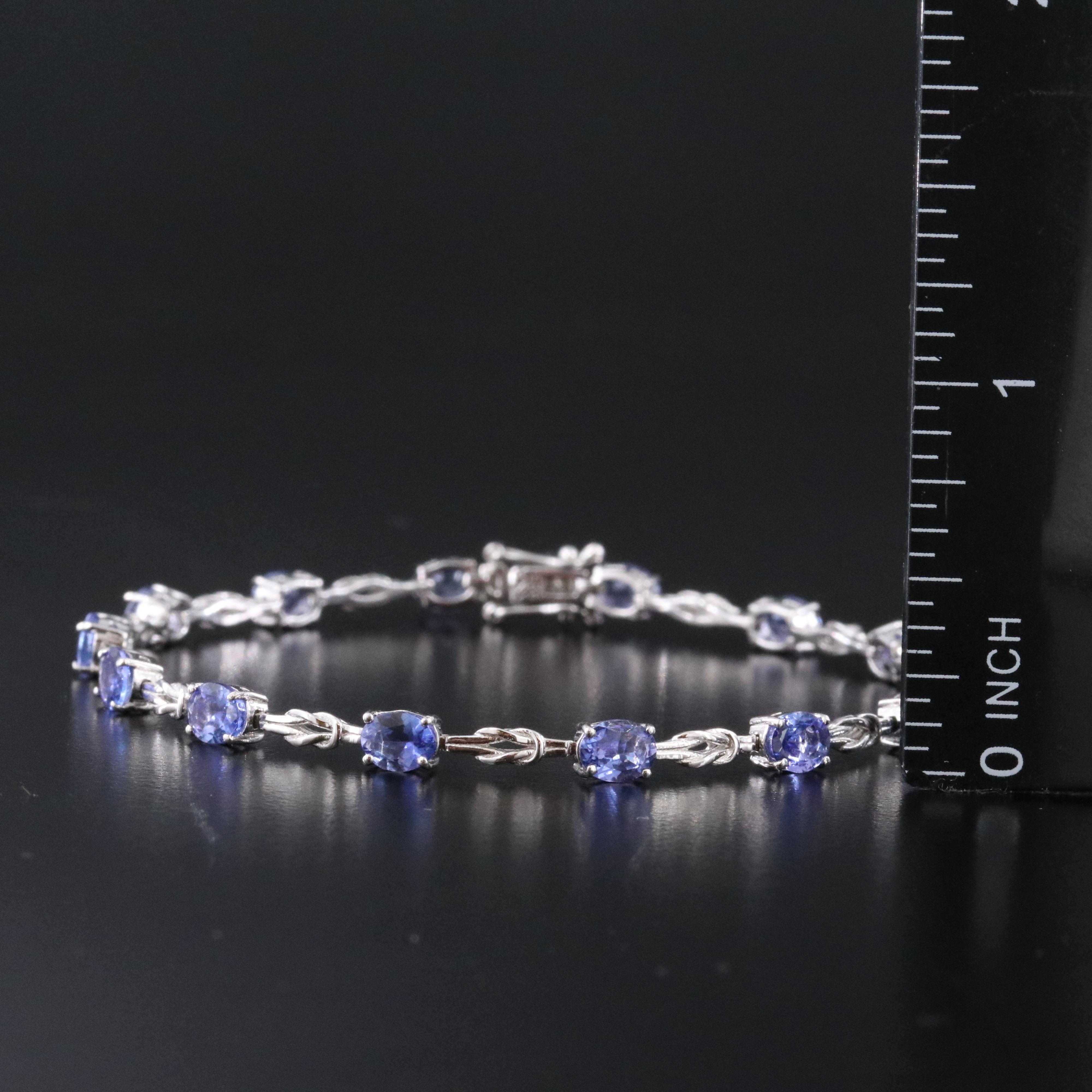 Sterling Tanzanite Bracelet