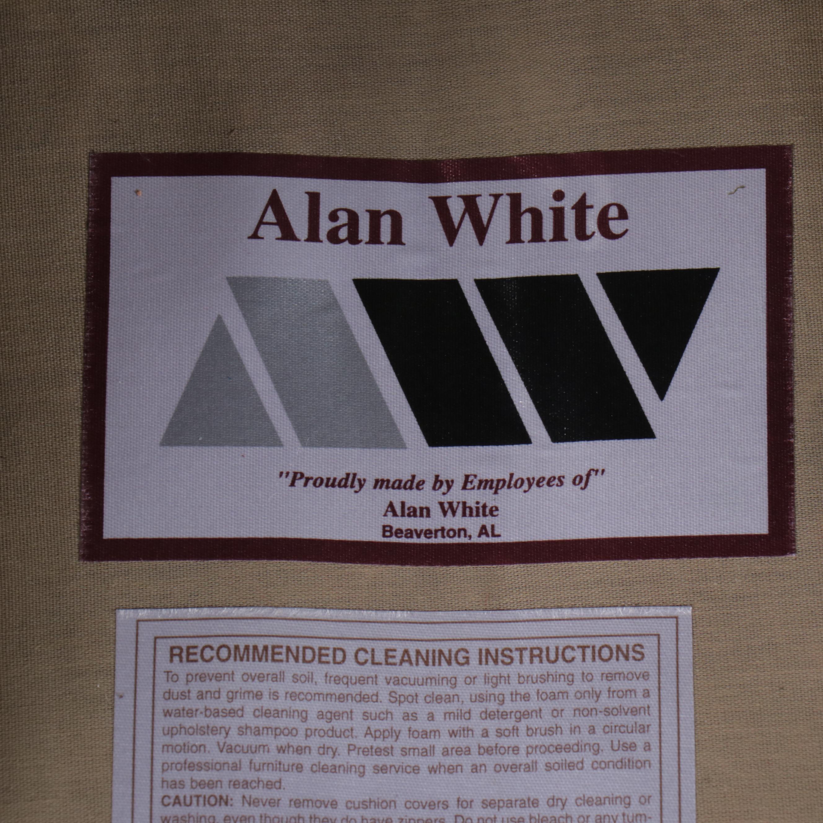 Alan White Contemporary Lounge Chair and Ottoman