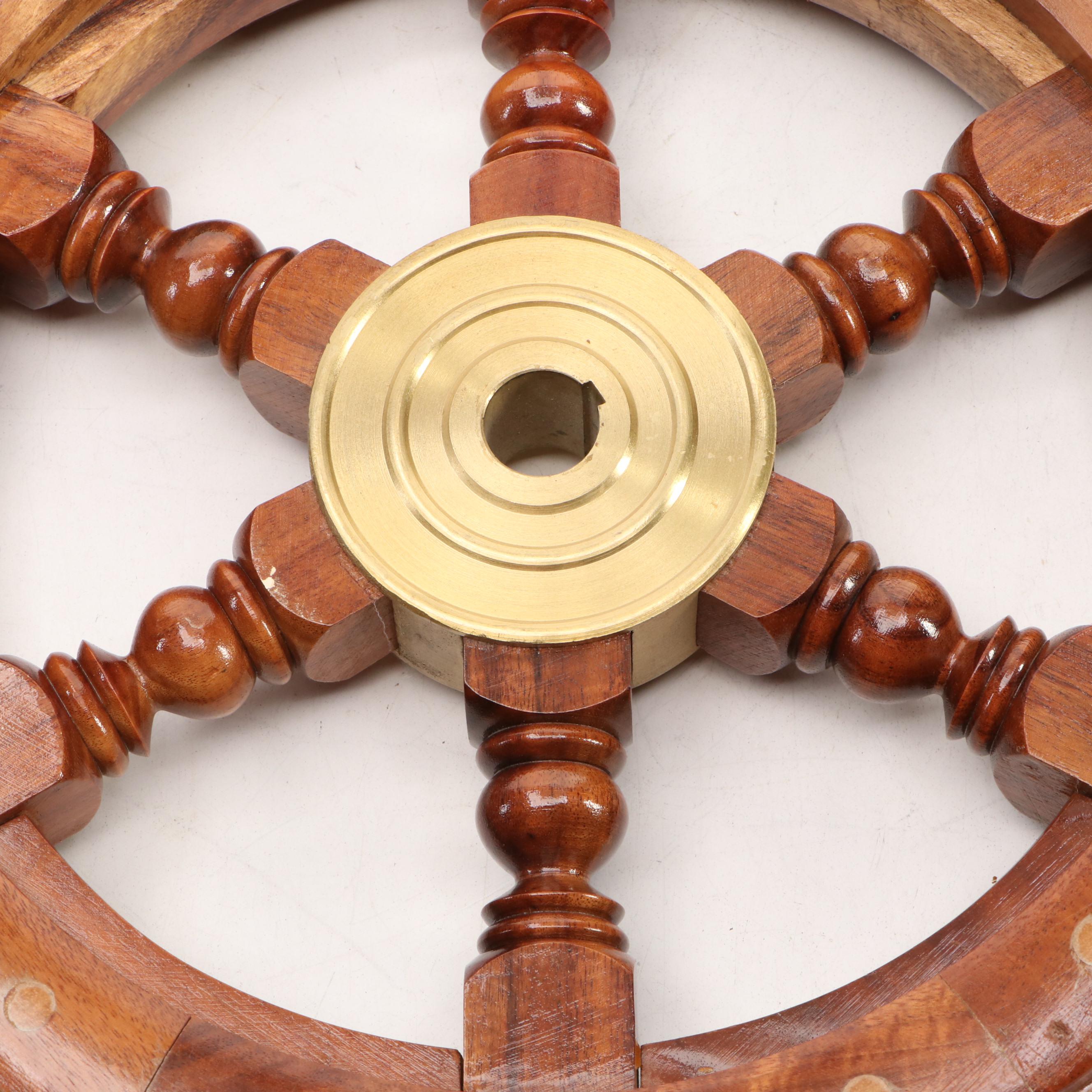 Nautical Wooden Ships Wheel
