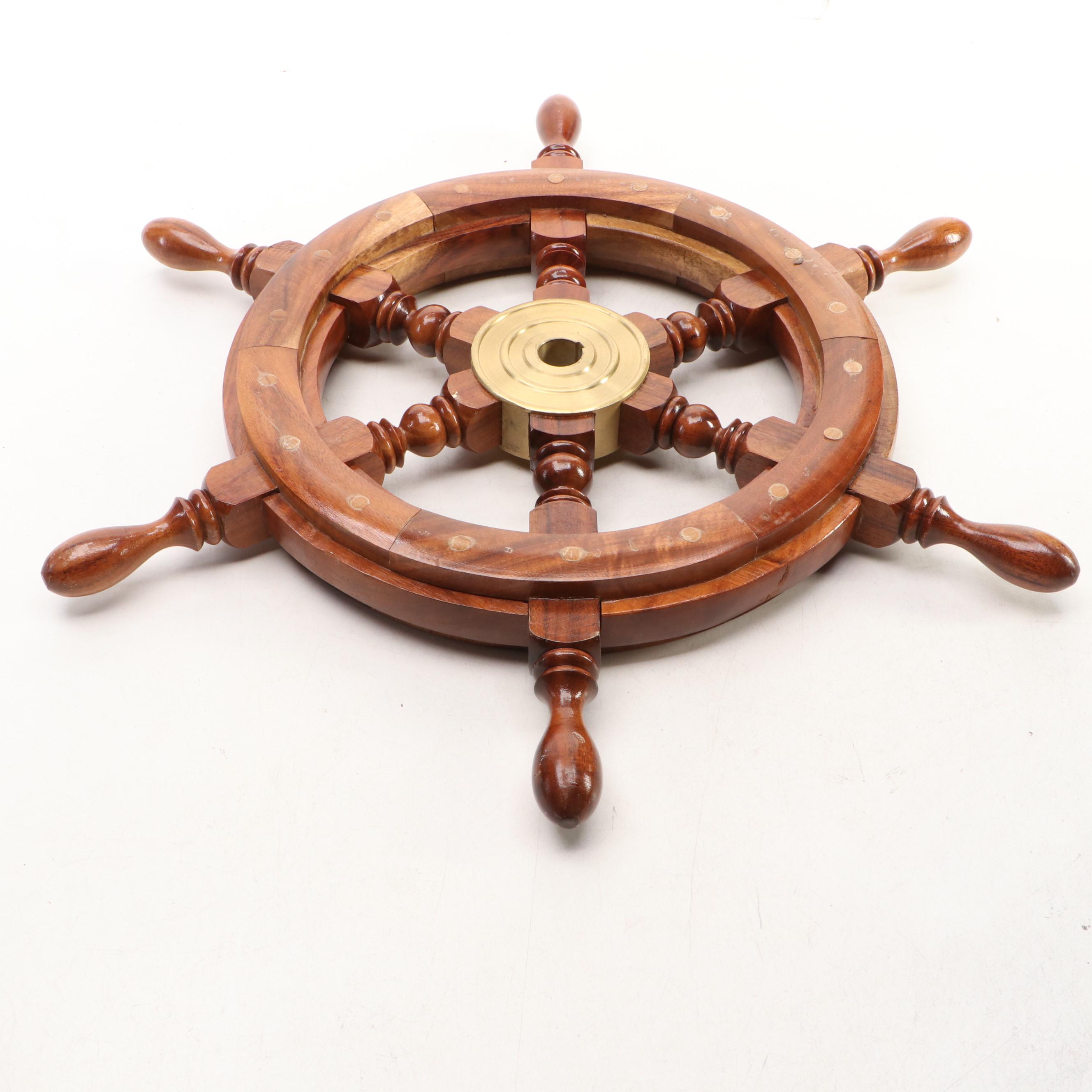 Nautical Wooden Ships Wheel
