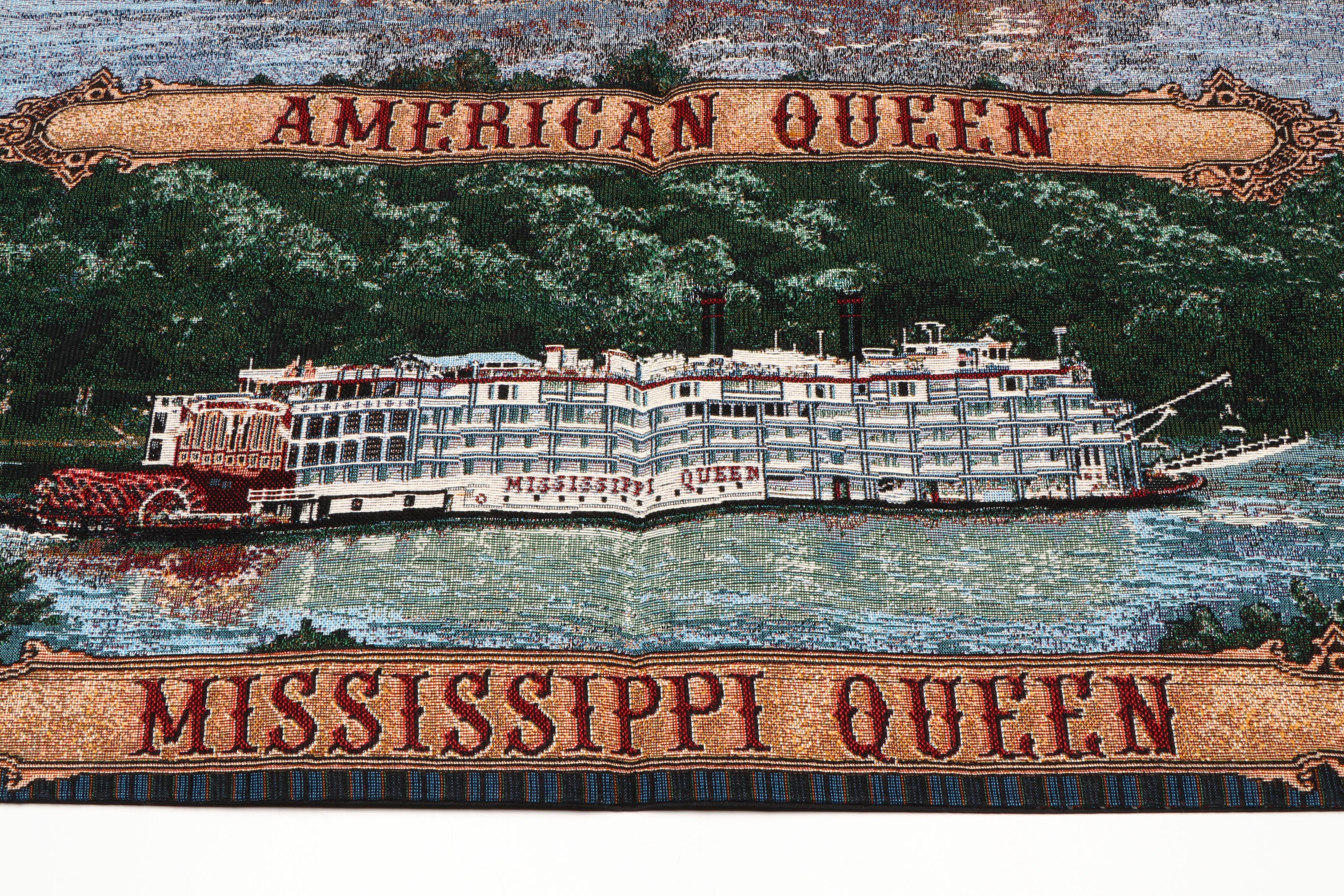 Reed & Barton "Delta Queen" Limited Edition Plate with Steamboat Tapestry