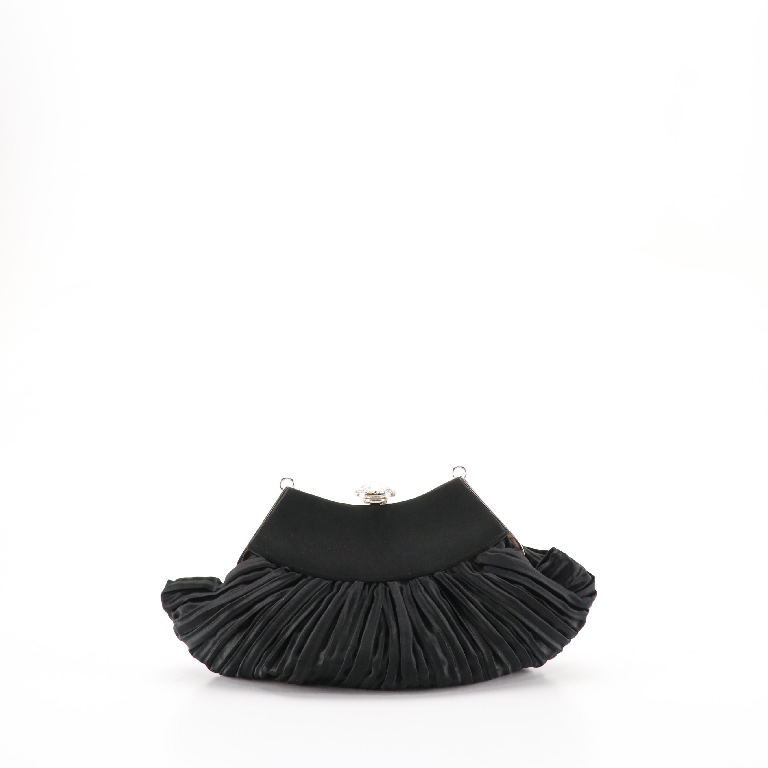 R&Y Augousti Black Fox Fur and Leather Foldover, Henry Bendel & Other Clutches