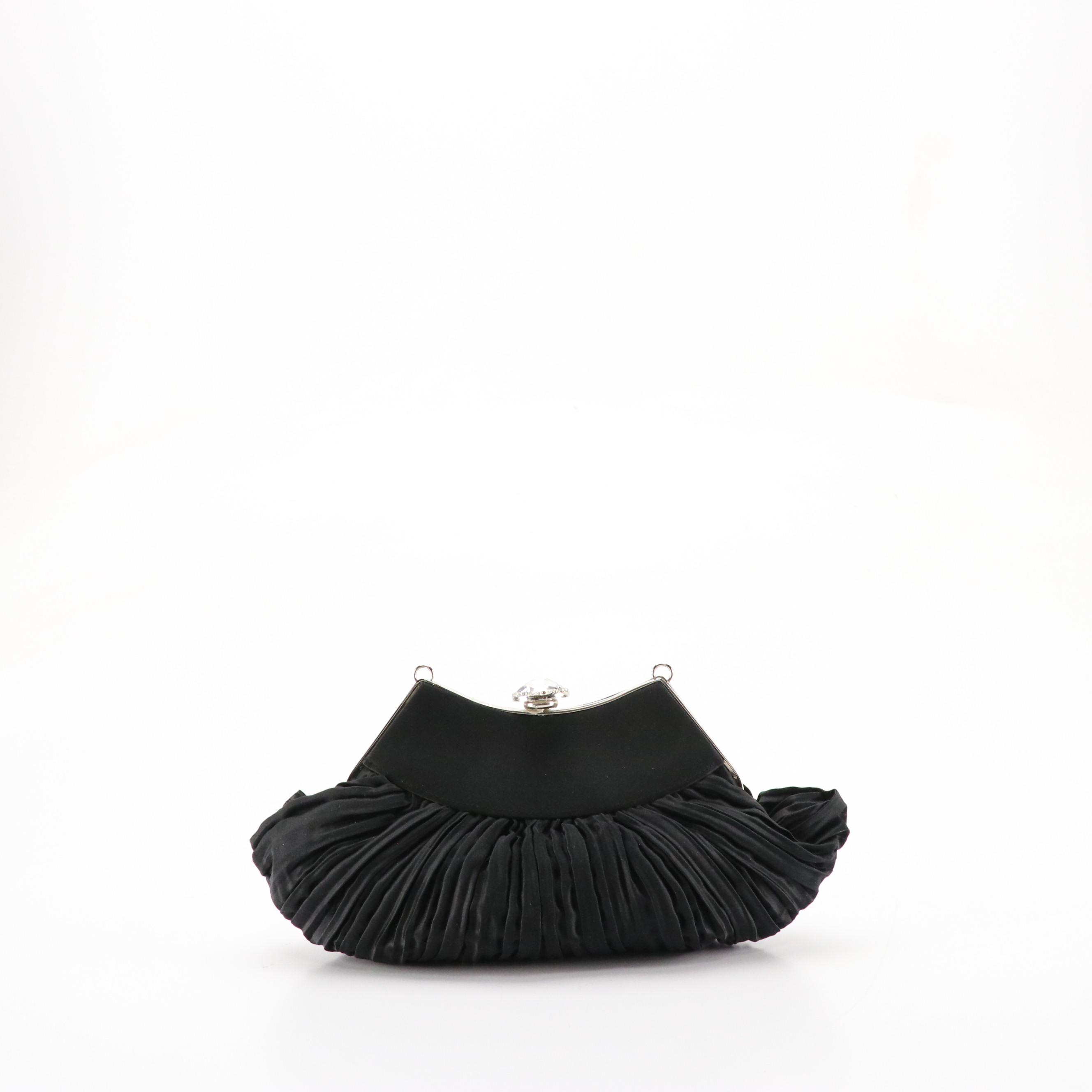 R&Y Augousti Black Fox Fur and Leather Foldover, Henry Bendel & Other Clutches