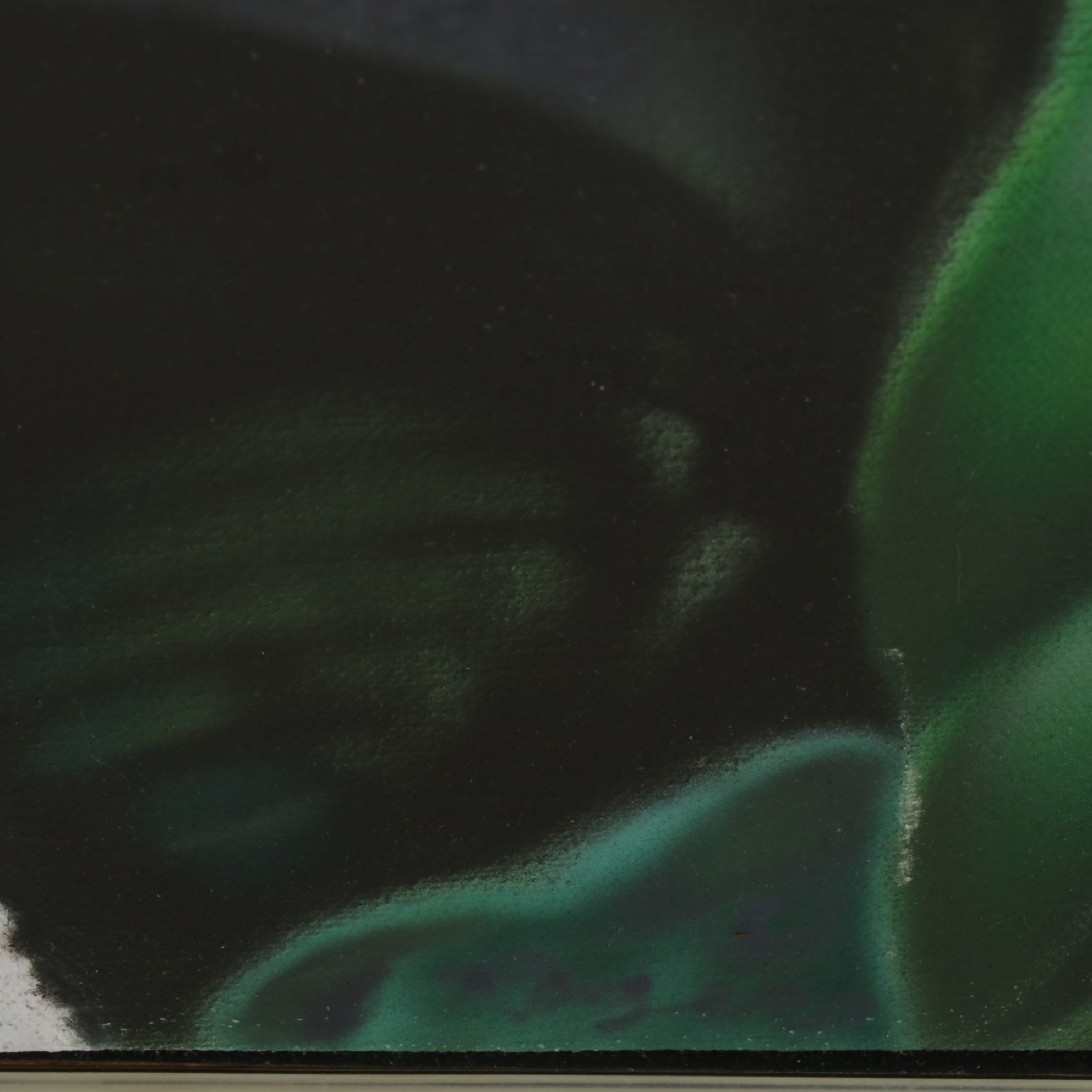 Barbara Rogers "Meeting with a Masked Man" Oil Painting, 1980