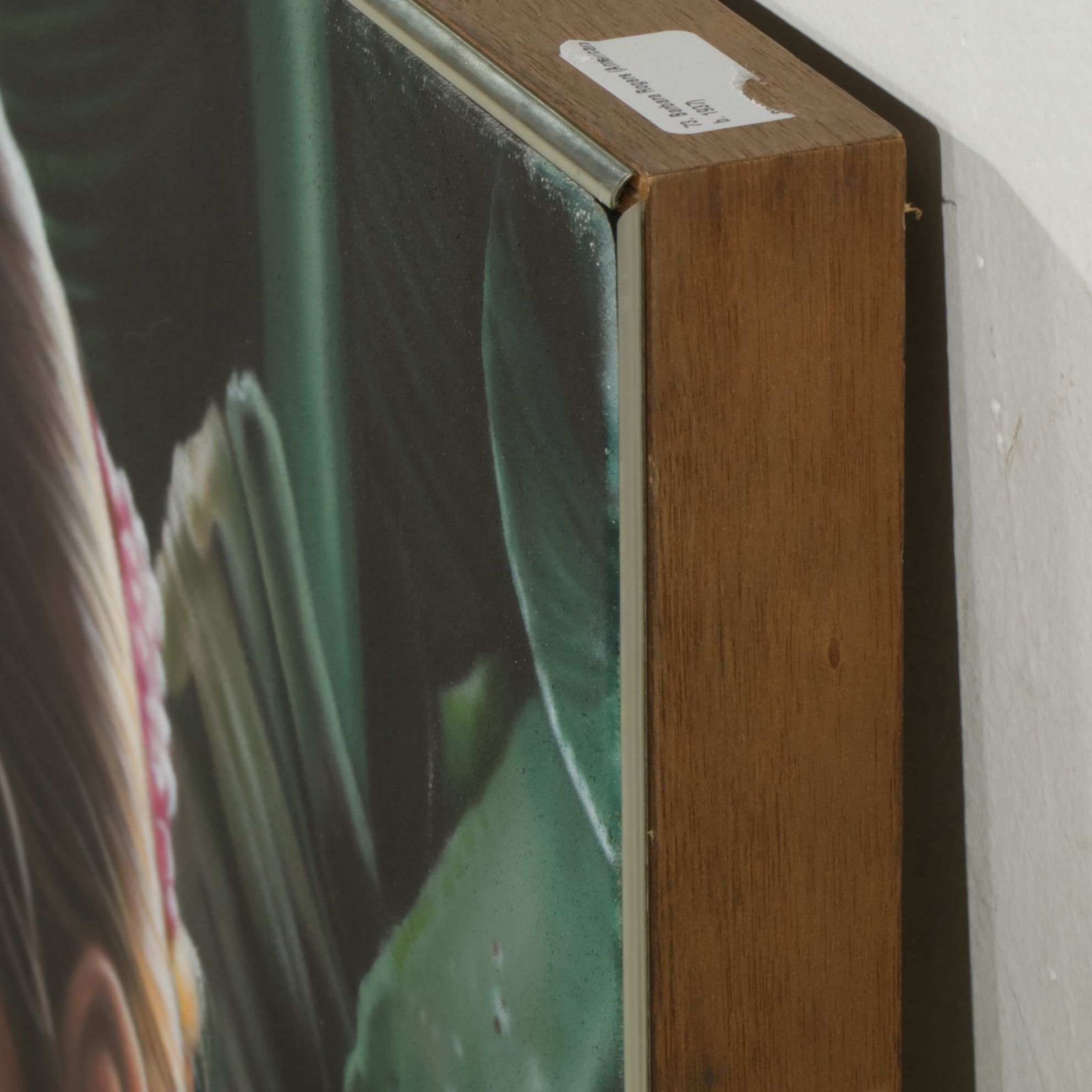 Barbara Rogers "Meeting with a Masked Man" Oil Painting, 1980