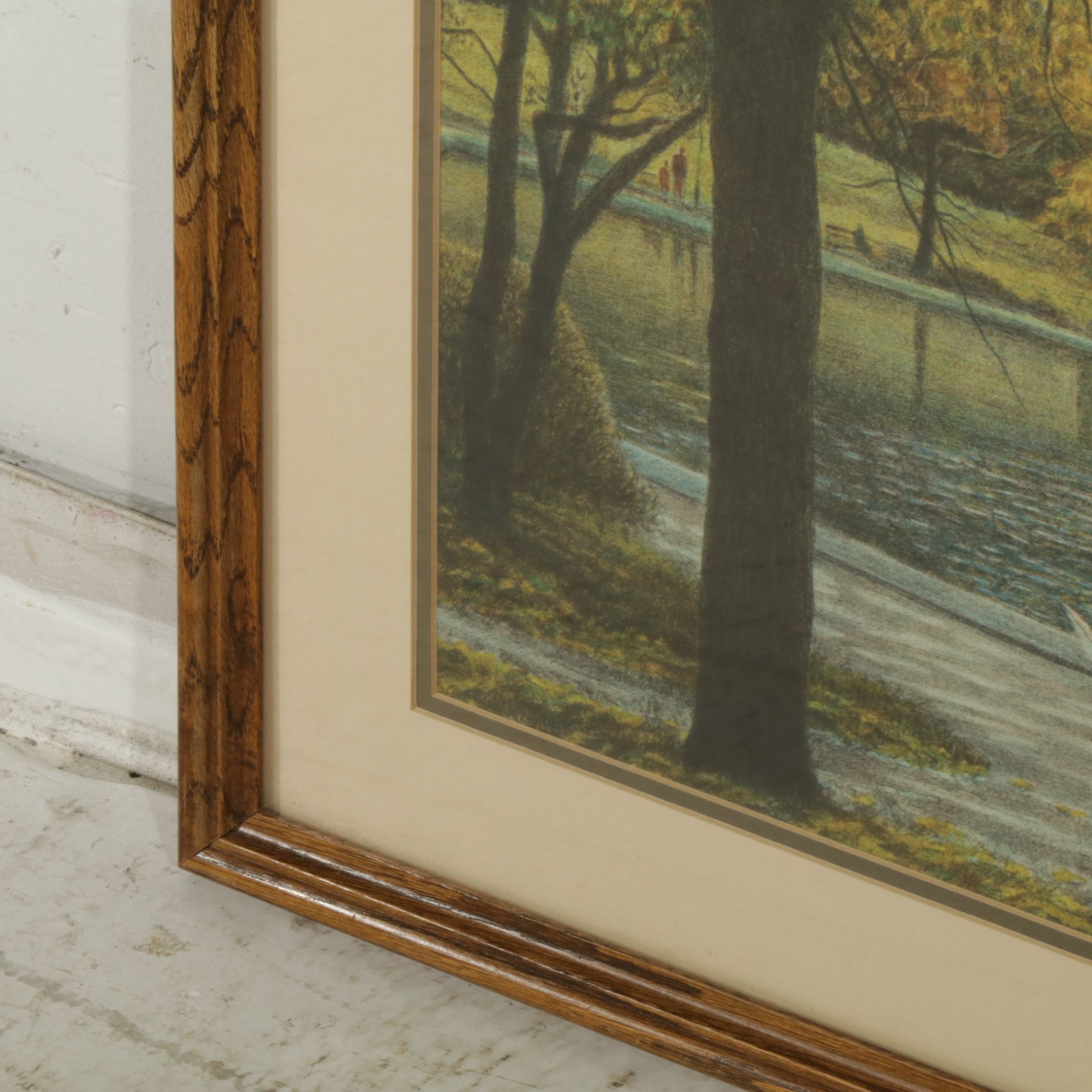 Harold Altman "Sailboats" Chromolithograph, Late 20th Century