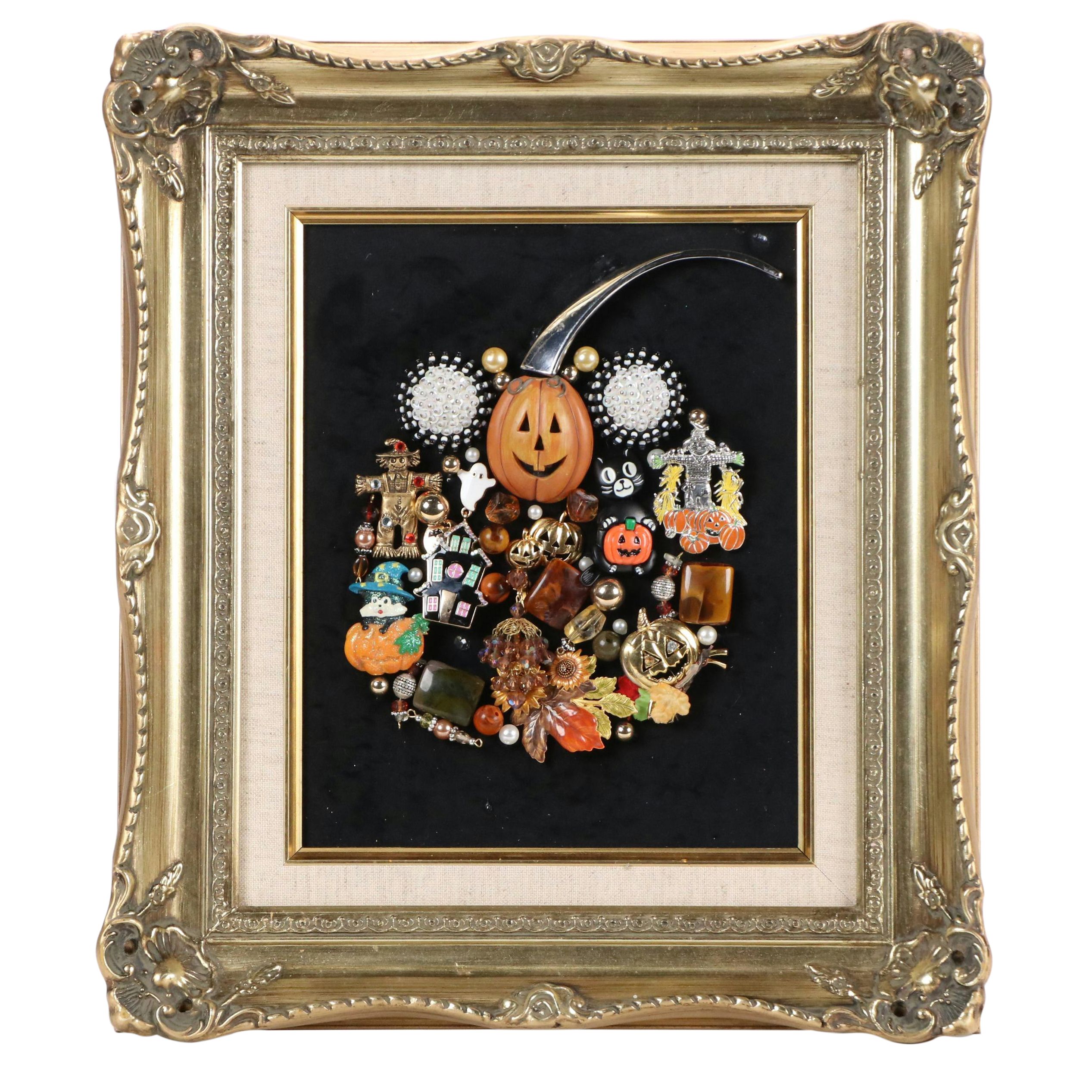 Karen Pagán Jewelry Art Halloween Collage, 2025