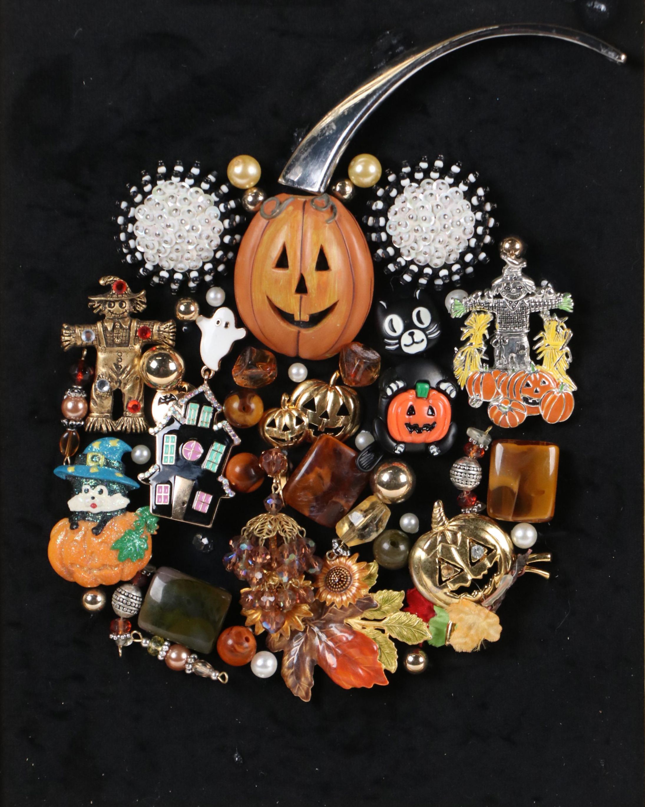 Karen Pagán Jewelry Art Halloween Collage, 2025