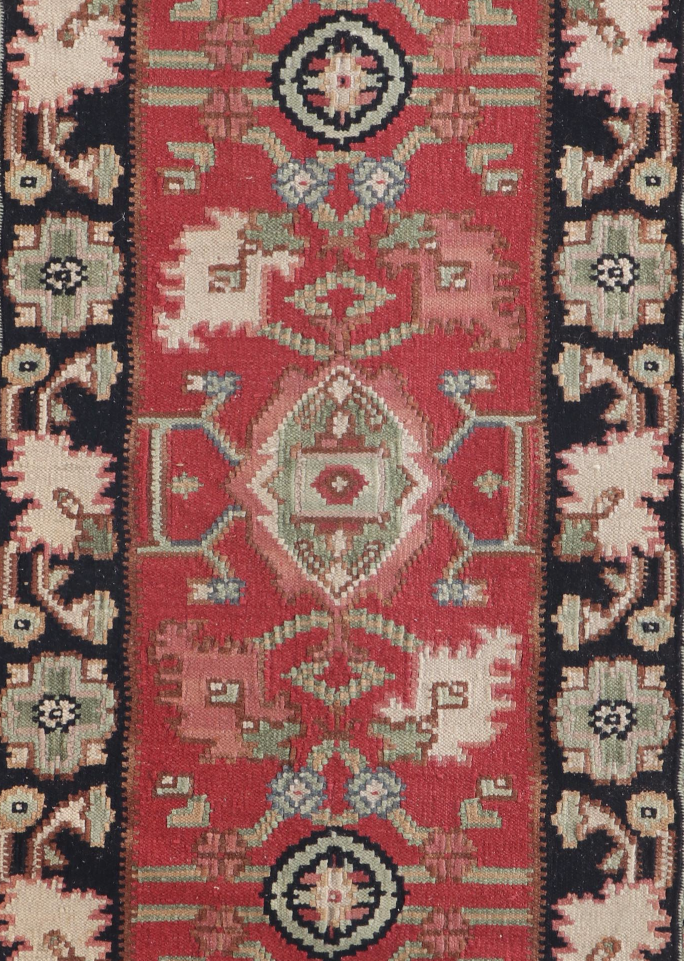 2'10 x 9'5 Handwoven Turkish Oushak Carpet Runner Long Rug