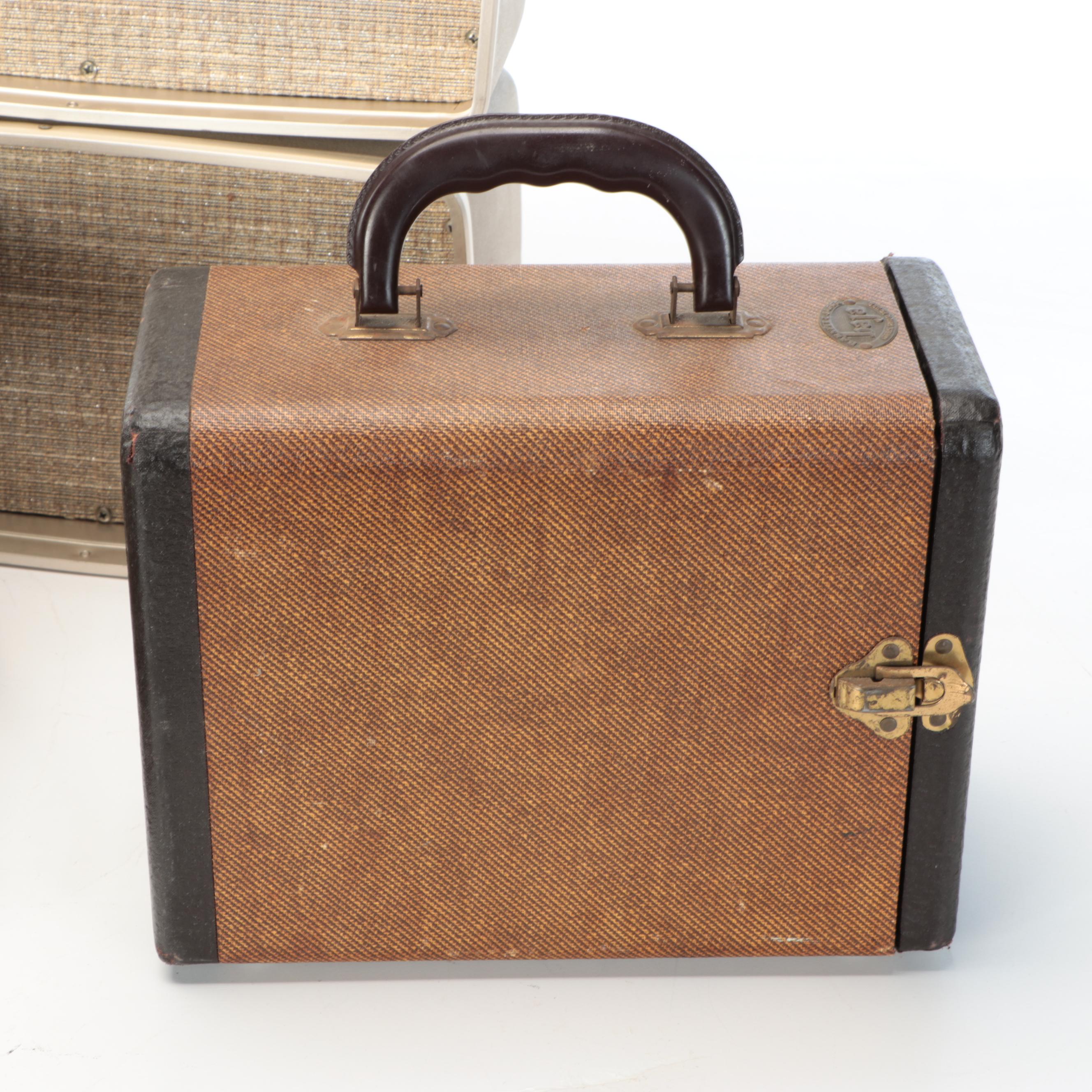 Argus 200 Slide Projector in Portable Case with Slides, 1950s